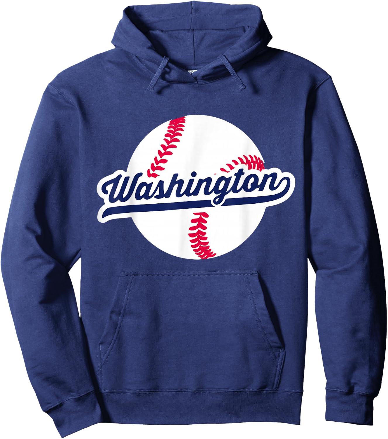 Washington DC Baseball Vintage Pride Love City Hoodie - Hoodie | Navy