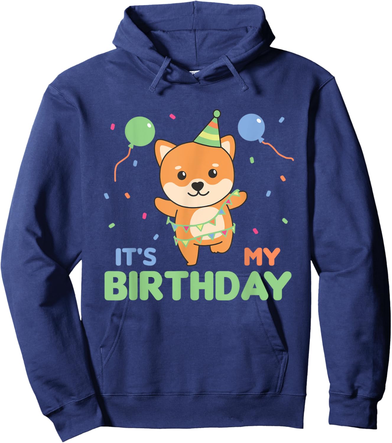 Birthday Shiba Inu For Kids It's My Birthday Hoodie - Hoodie | Navy