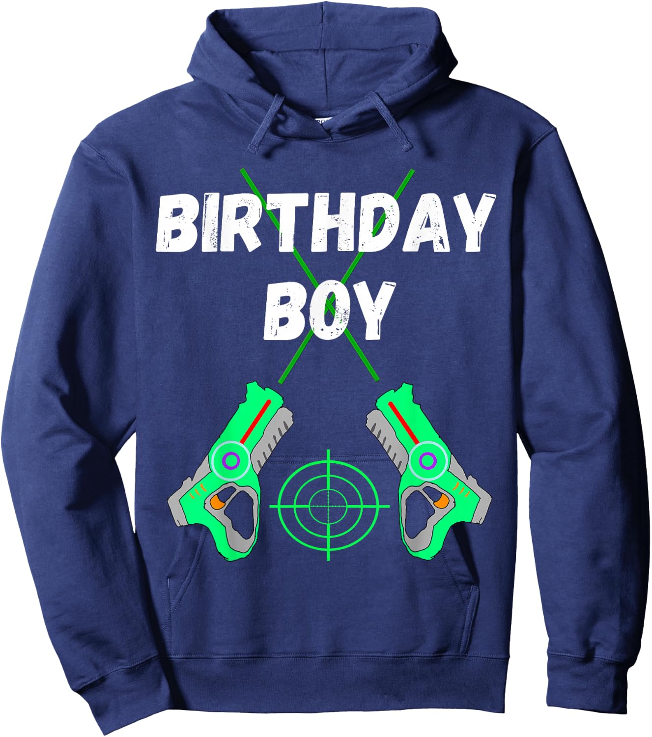 Laser Tag Birthday Boy Party Laser Tag Player Birthday Hoodie - Hoodie | Navy