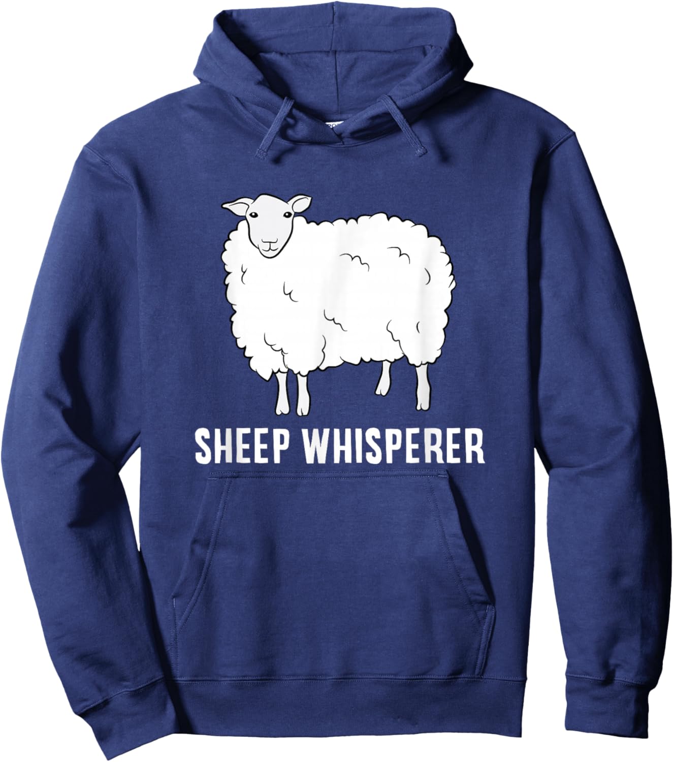 Funny Sheep Whisperer Sheep Farmer Hoodie - Hoodie | Navy