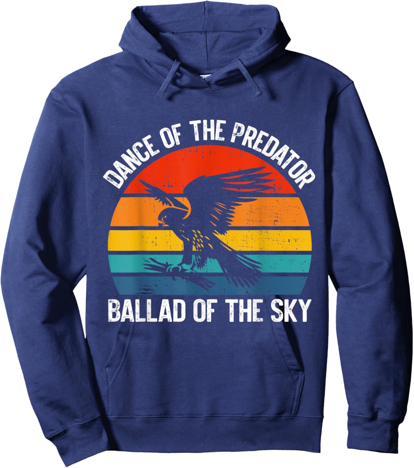 Dance of the Predator Ballad of the Sky Falconry Hoodie - Hoodie | Navy