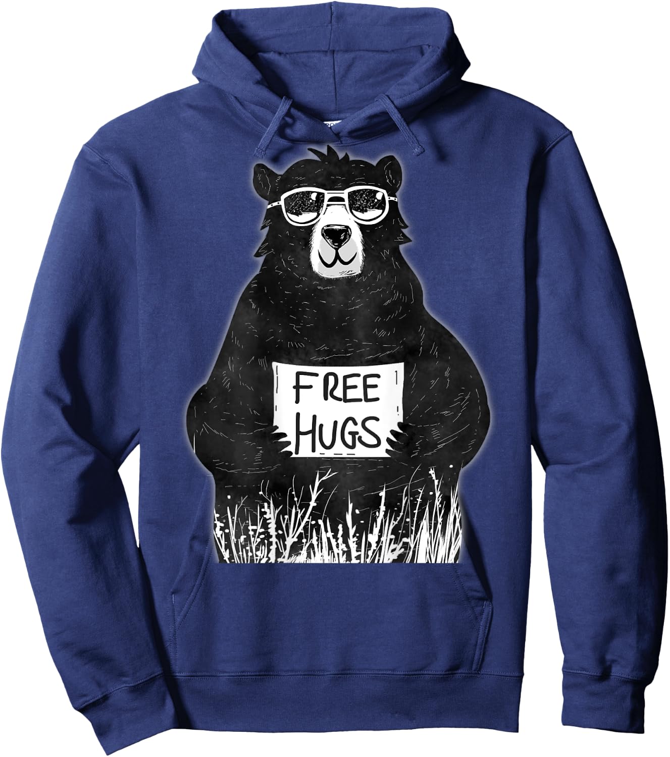 Free Hugs from Grizzly Bear Hoodie - Hoodie | Navy