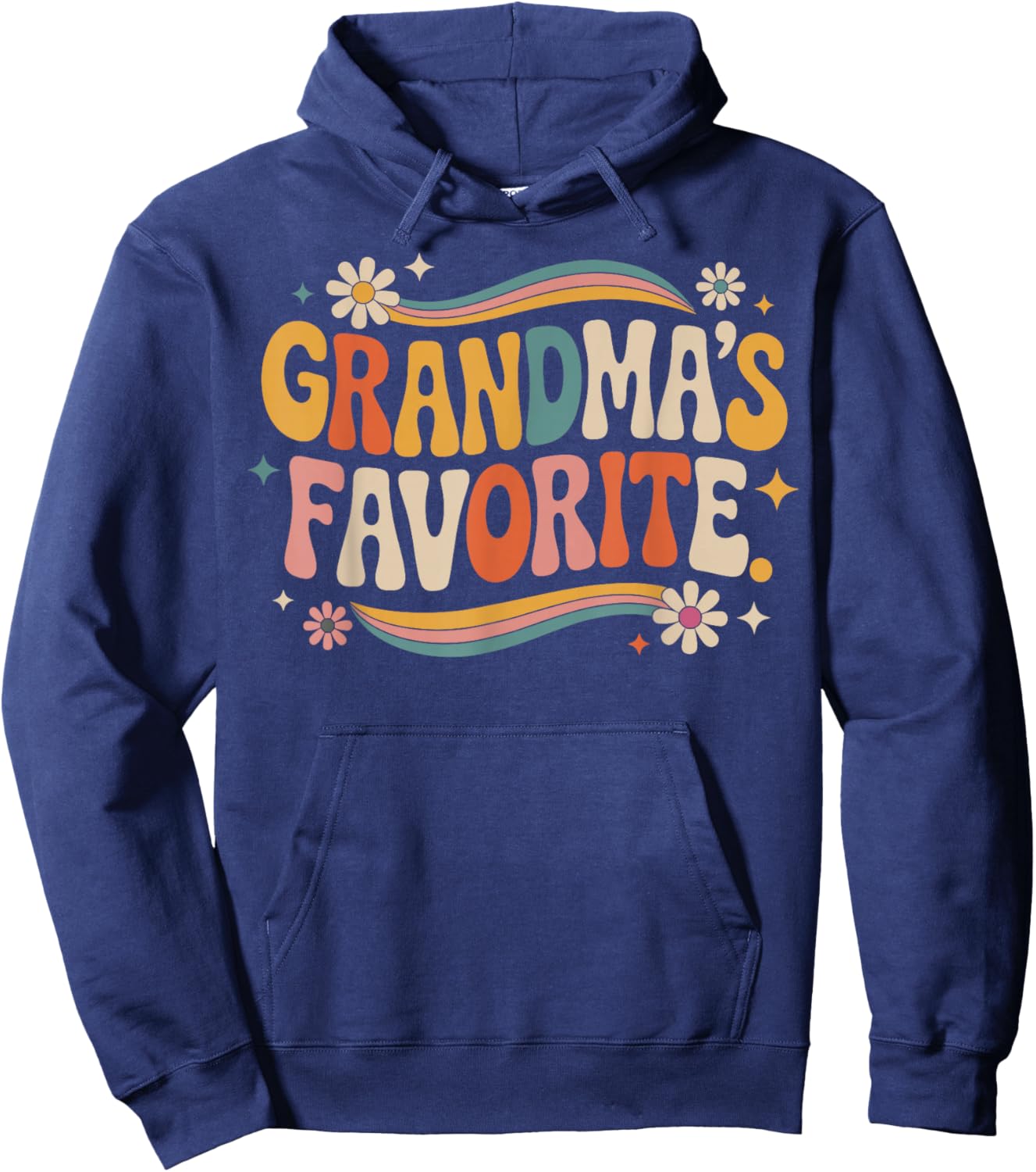Grandmas Favorite Funny Grandparent Grandchild Vintage Humor Hoodie - Hoodie | Navy