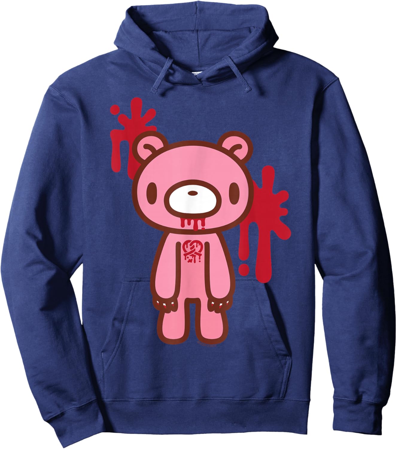 Gloomy Bear The Naughty Grizzly Twisted Heart Anime Manga Hoodie - Hoodie | Navy