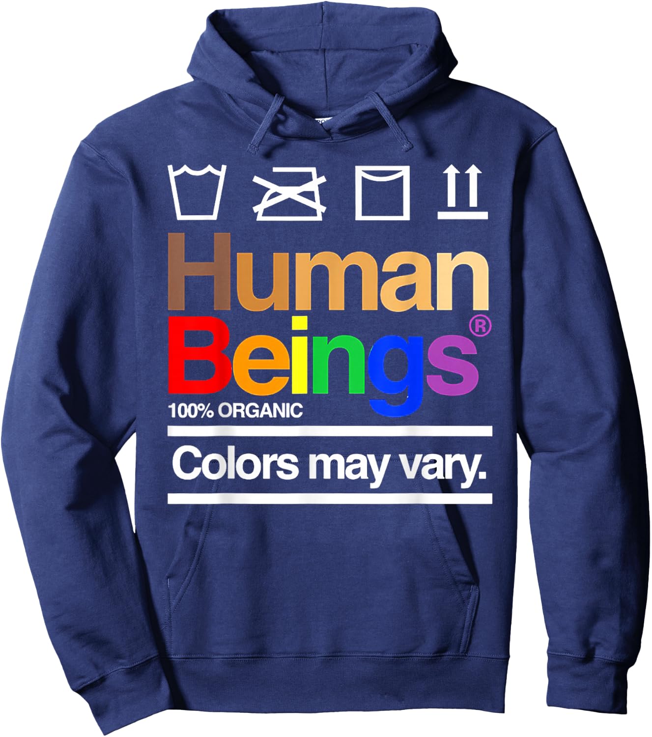 Human Beings Colors May Vary Hoodie - Hoodie | Navy