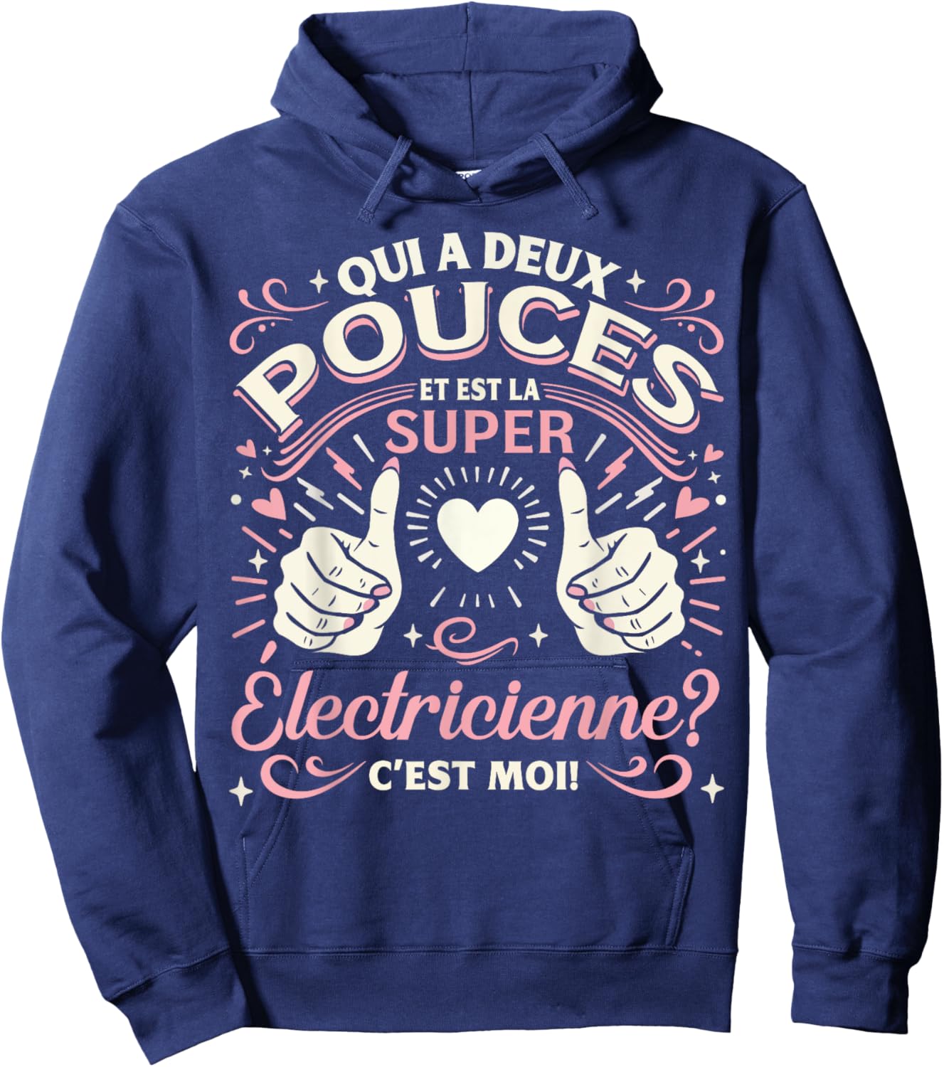A Super Electrician Gift 's Electrician , Black, S Hoodie - Hoodie | Navy