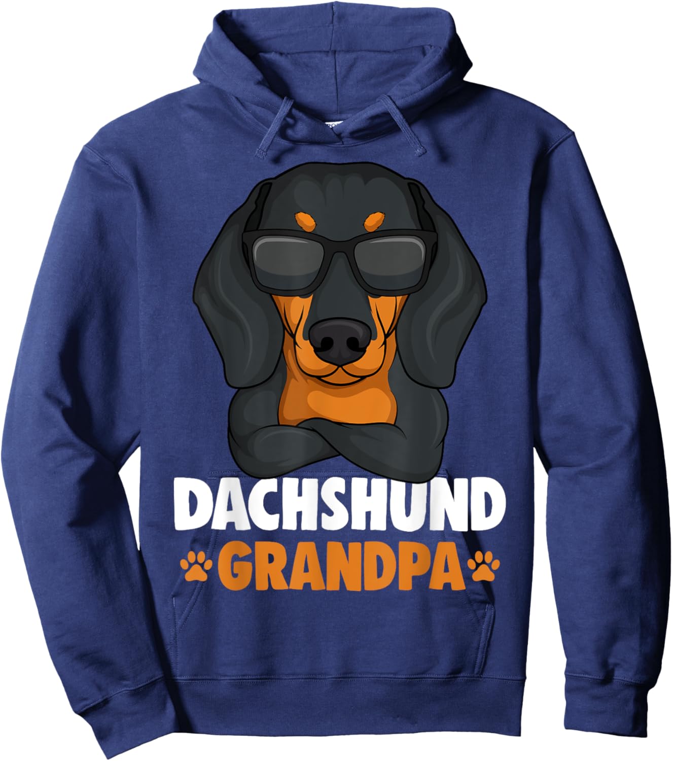 Dachshund Grandpa Weenie Dog Weiner Dog Hoodie - Hoodie | Navy