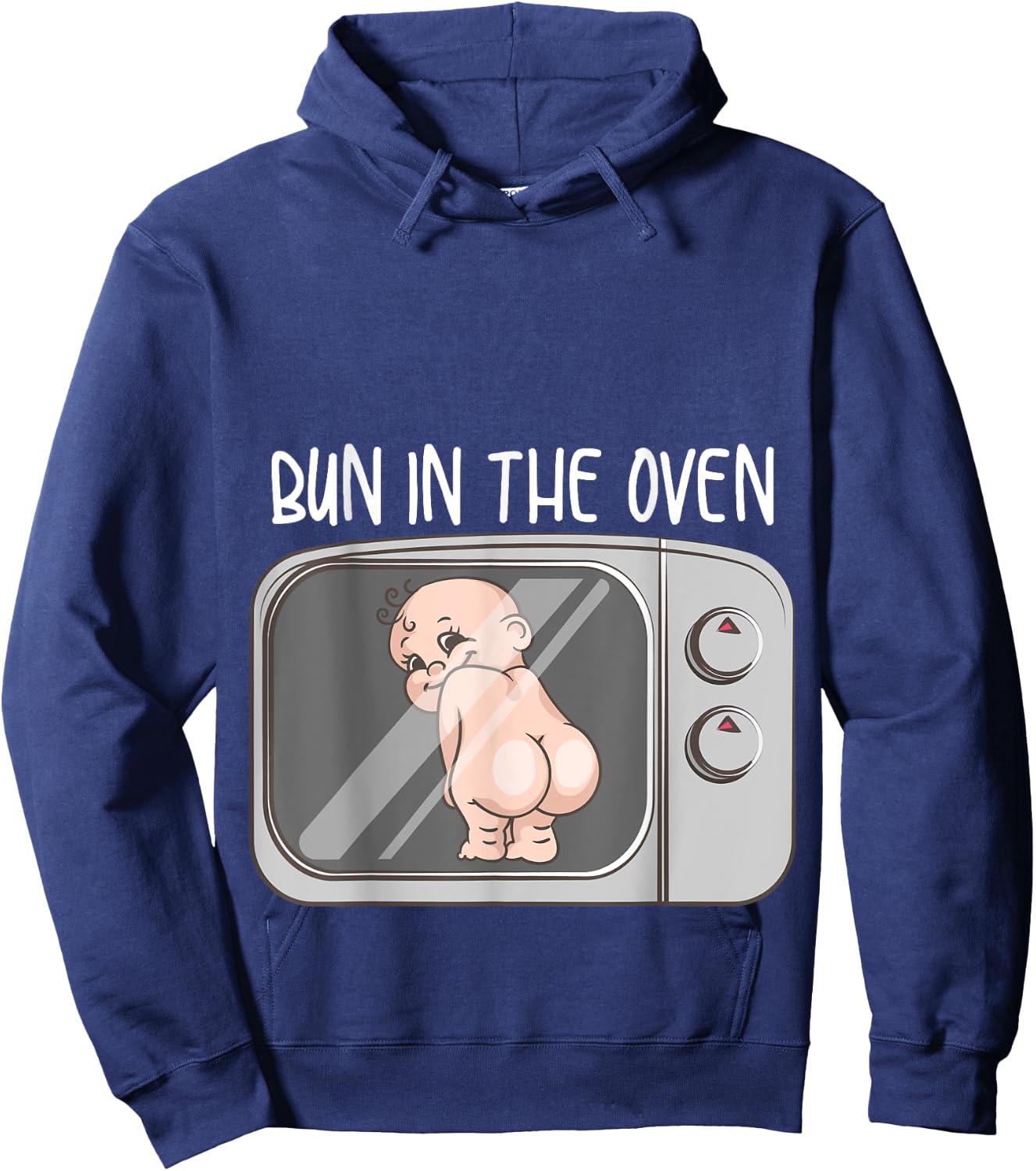 Funny Bun In The Oven Gift | Cute Expecting Pregnant Women Hoodie - Hoodie | Navy