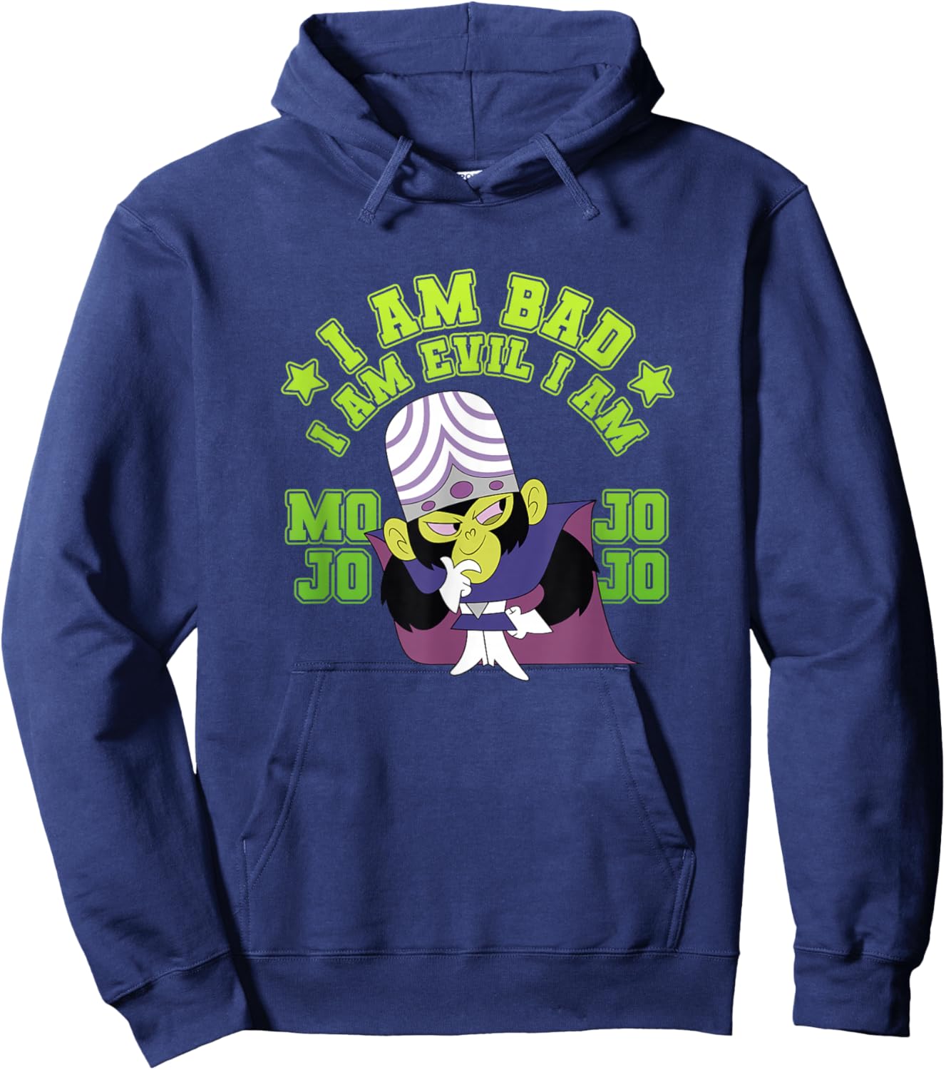 Power Puff Girls Mojo JoJo I'm Bad I'm Evil I'm Mojo JoJo Hoodie - Hoodie | Navy