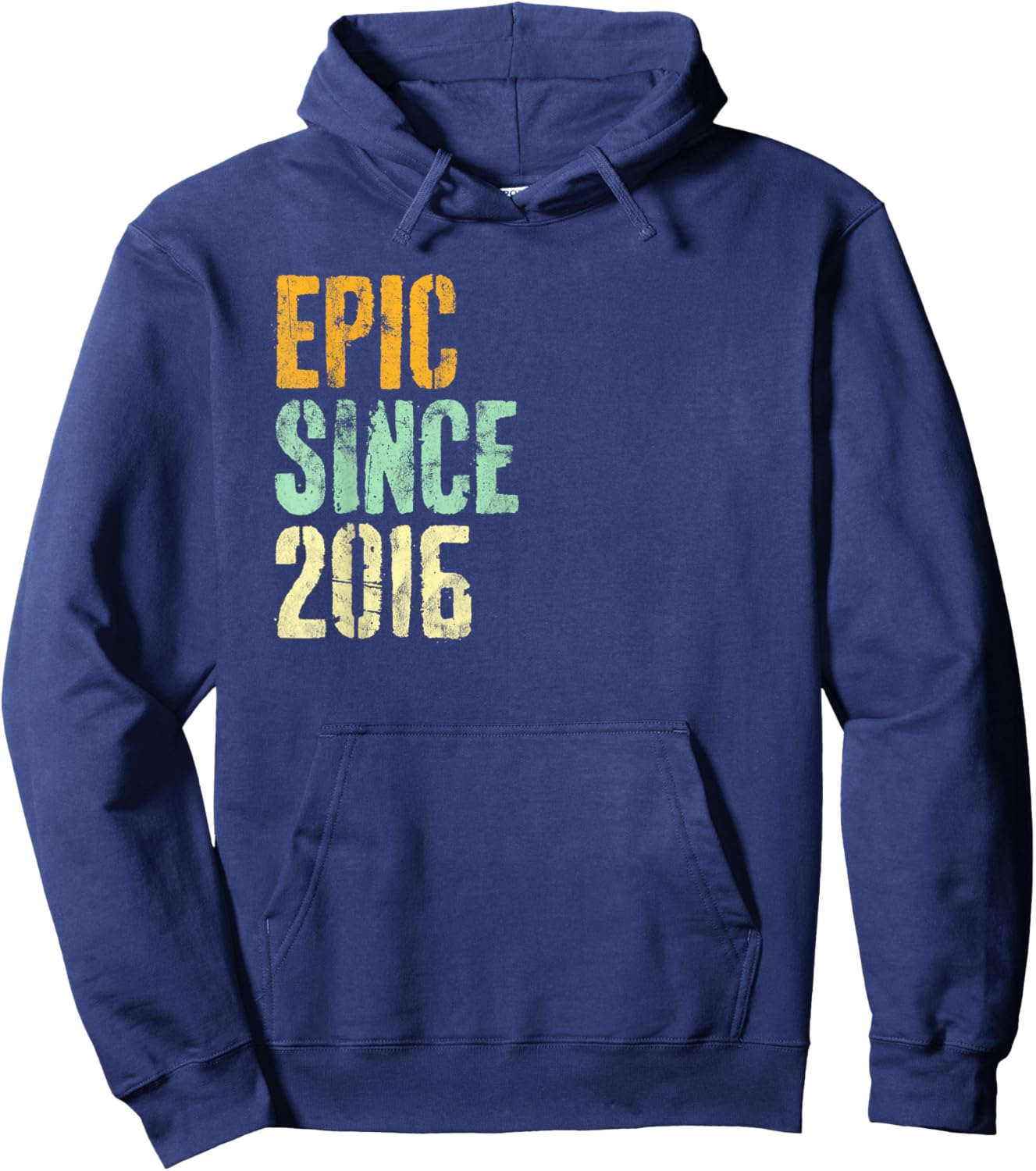 Epic Since 2016 8th Birthday Retro Hoodie - Hoodie | Navy