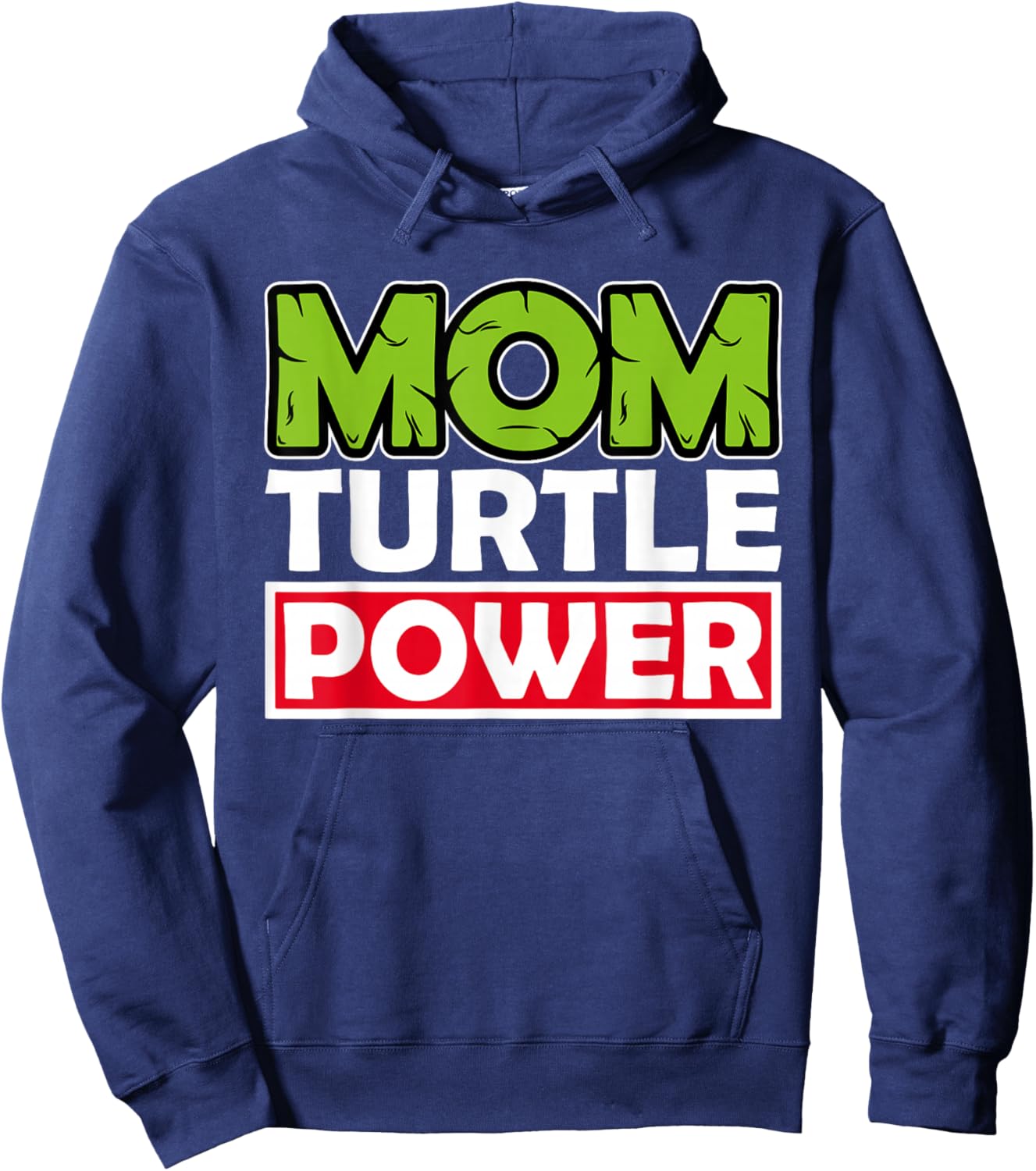 Mom Turtle Power Mother's Day Hoodie - Hoodie | Navy