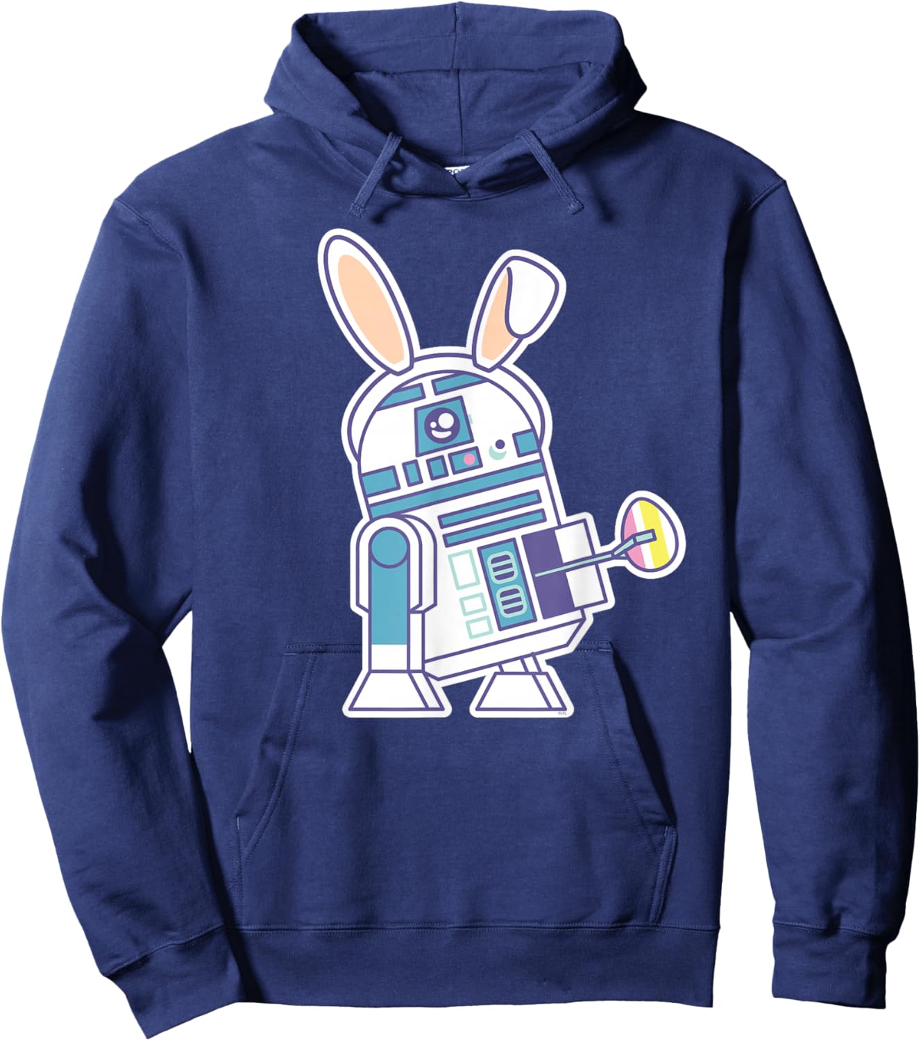 Star Wars R2-D2 Droid Cute Pastel Easter Bunny Costume & Egg Hoodie - Hoodie | Navy