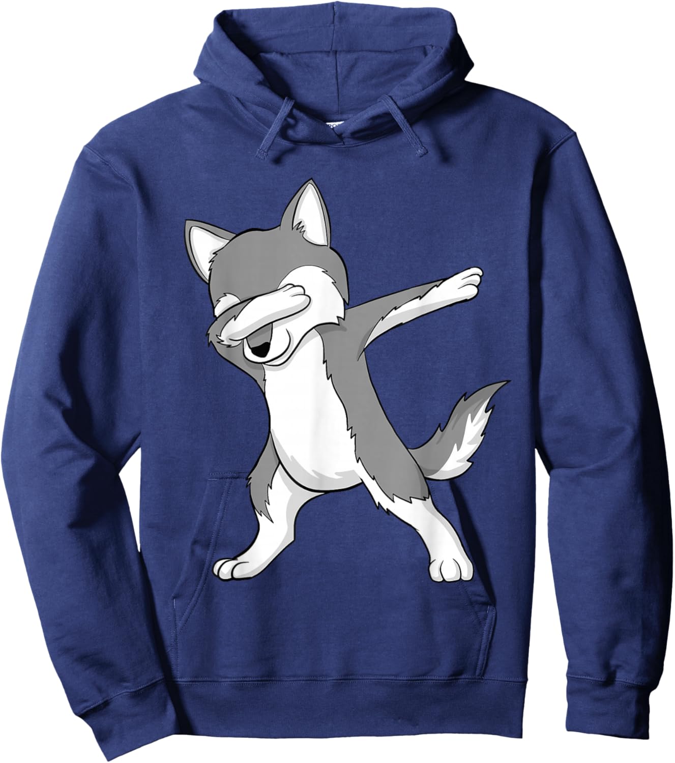 Dabbing Wolf - Wildlife Nature Animal Lover Hunter Hoodie - Hoodie | Navy