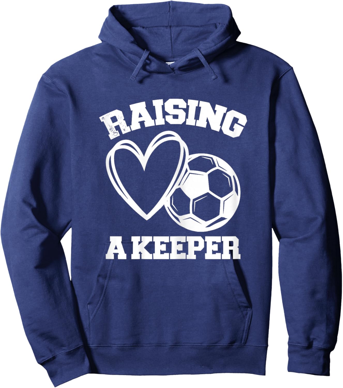 Raising A Keeper Goalie Soccer Goalkeeper's Mom Mother Hoodie - Hoodie | Navy