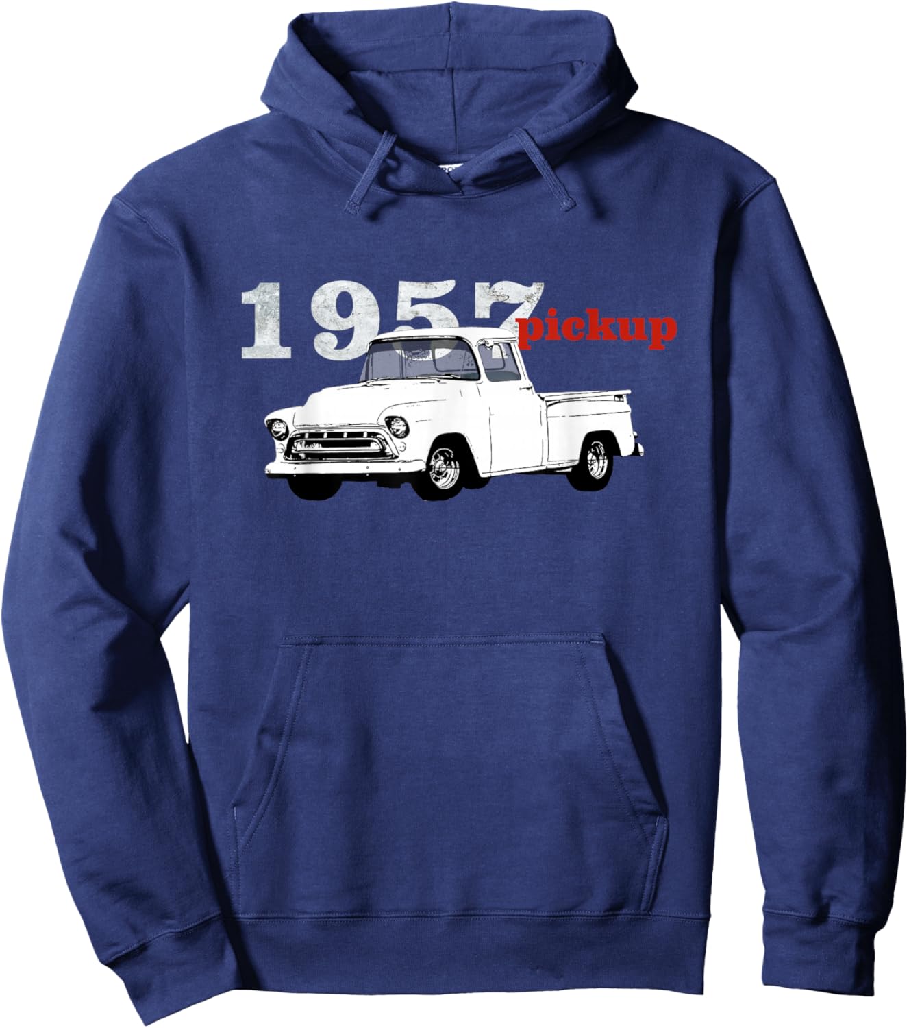 Vintage Trucks, 1957 Pickup, Pick Up Truck, Truck Driver Hoodie - Hoodie | Navy