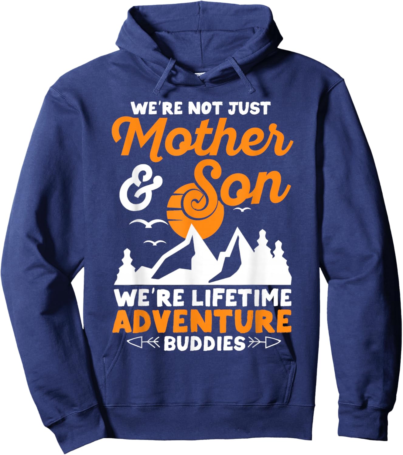 Mother And Son Mother's Day From Son Matching Mom Hoodie - Hoodie | Navy