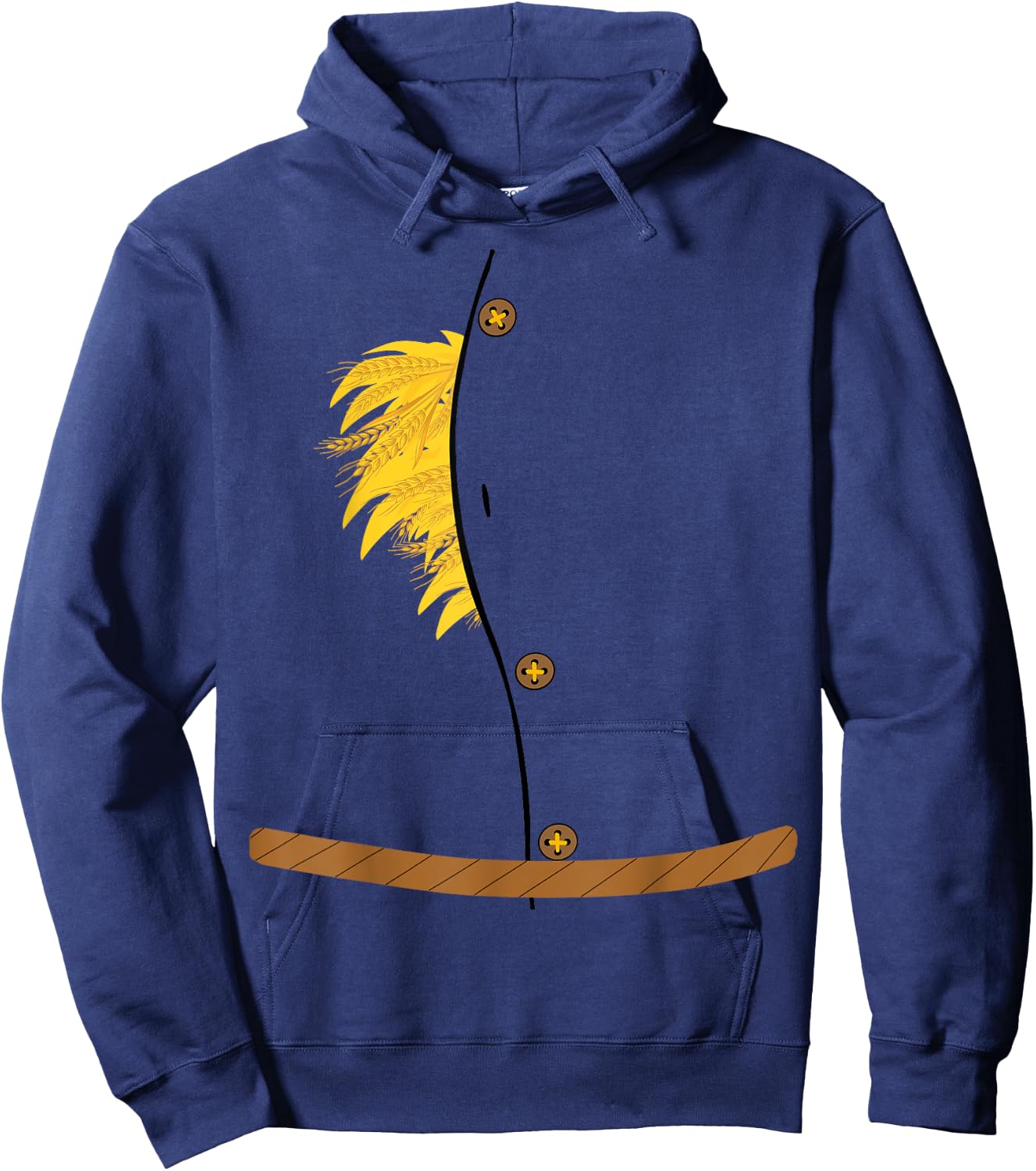 OZ Halloween Scarecrow Costume Shirt Art-Funny Wizard of OZ Hoodie - Hoodie | Navy