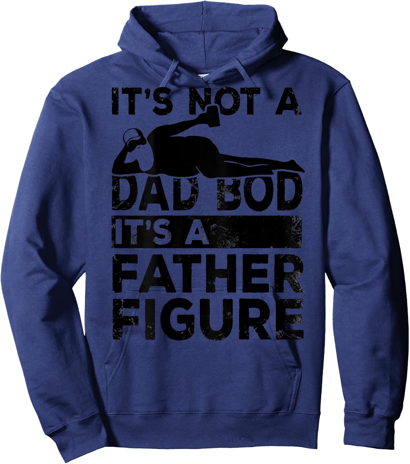 Its Not A Dad Bod Its A Father Figure Beer Lover (on back) Hoodie - Hoodie | Navy
