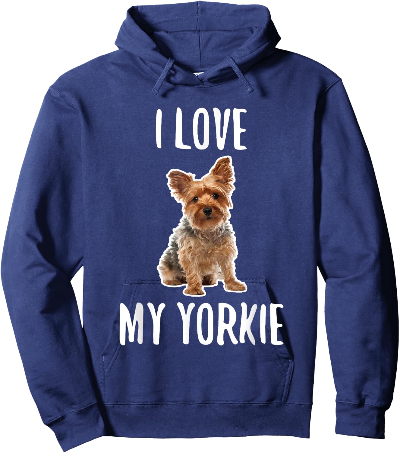Yorkshire Terrier Dog Owner - I Love My Yorkie Women Kids Hoodie - Hoodie | Navy