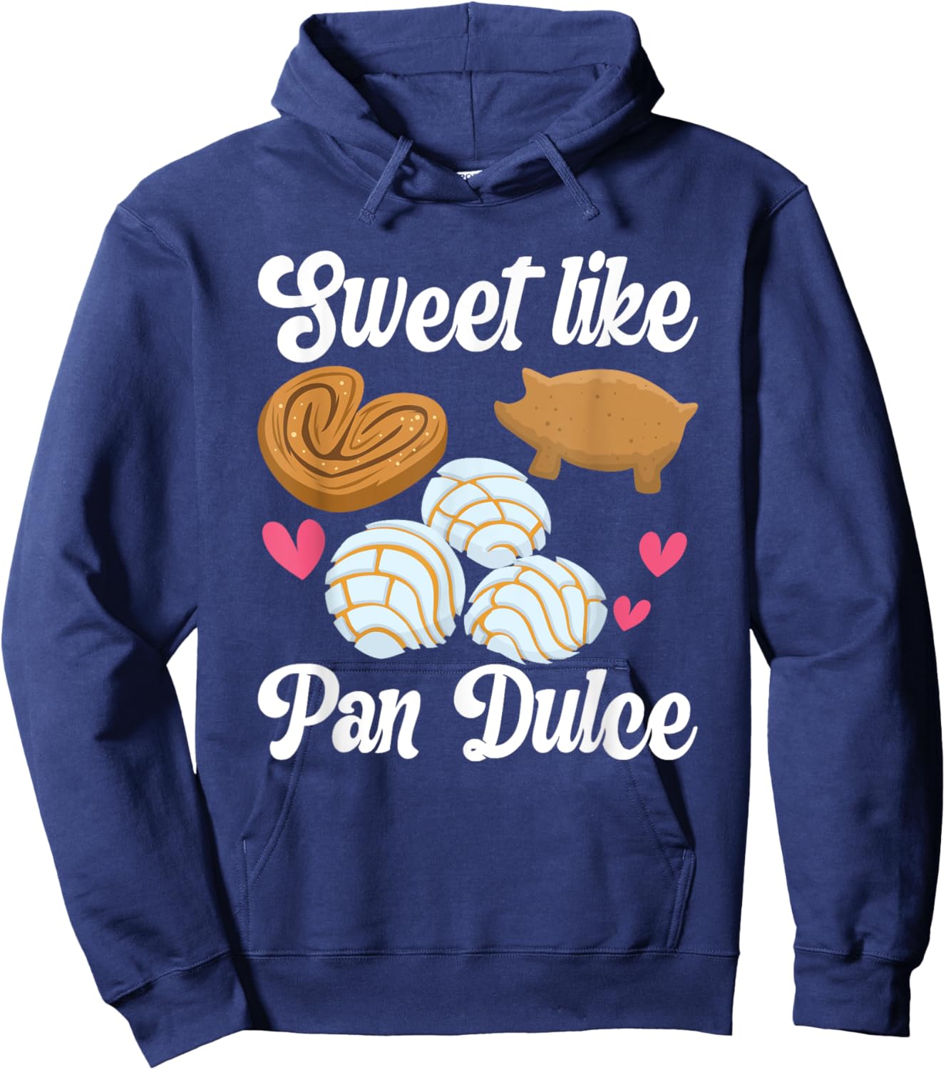 Sweet Pan Dulce Conchas Latina Mexican Mujer Concha Pastry Hoodie - Hoodie | Navy