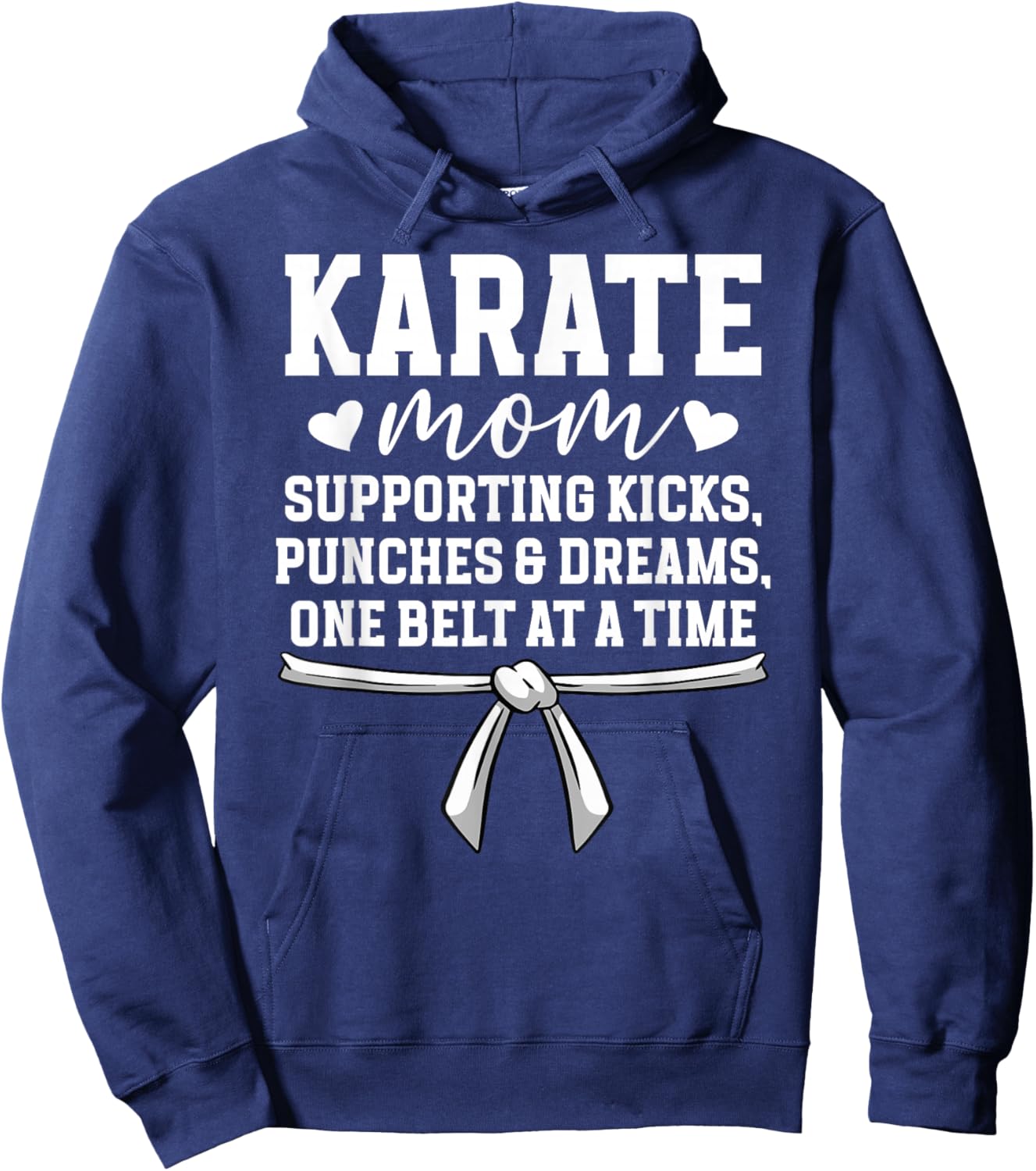 Karate Mom Karate Mama Best Karate Mother Hoodie - Hoodie | Navy