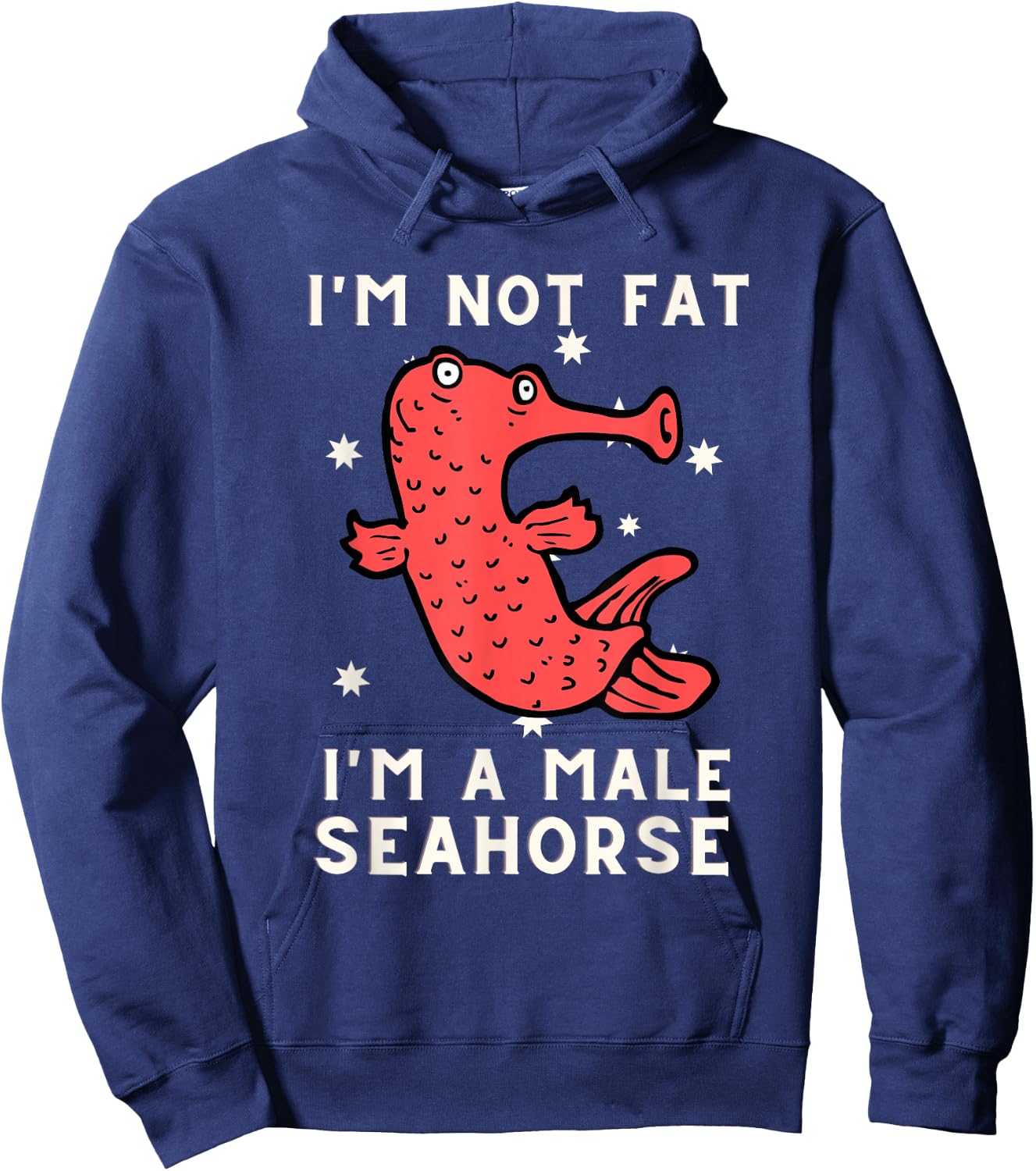 Pregnant Seahorse Joke - Seahorse Costume Fish And Aquarium Hoodie - Hoodie | Navy