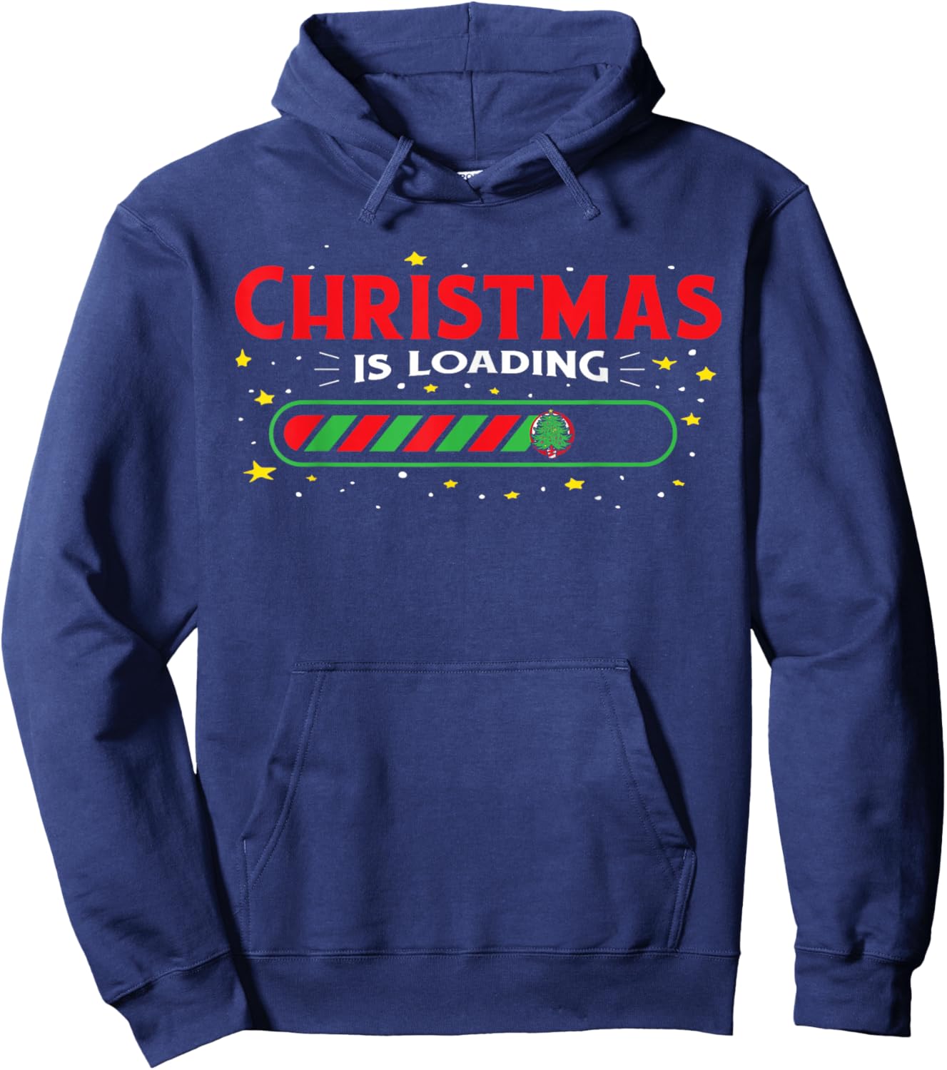 Christmas is loading funny family Hoodie - Hoodie | Navy
