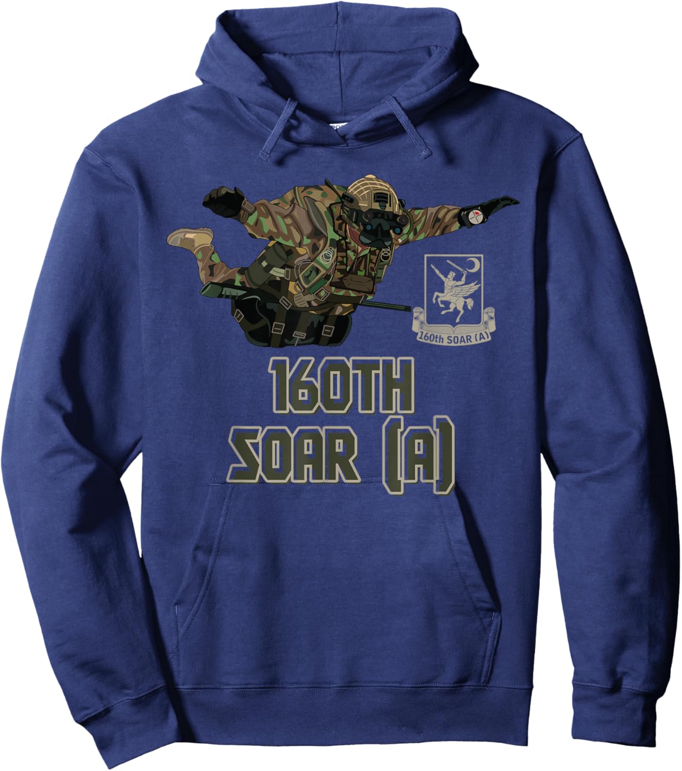 160th SOAR Special Force Airborne US Night Stalkers Army Hoodie - Hoodie | Navy