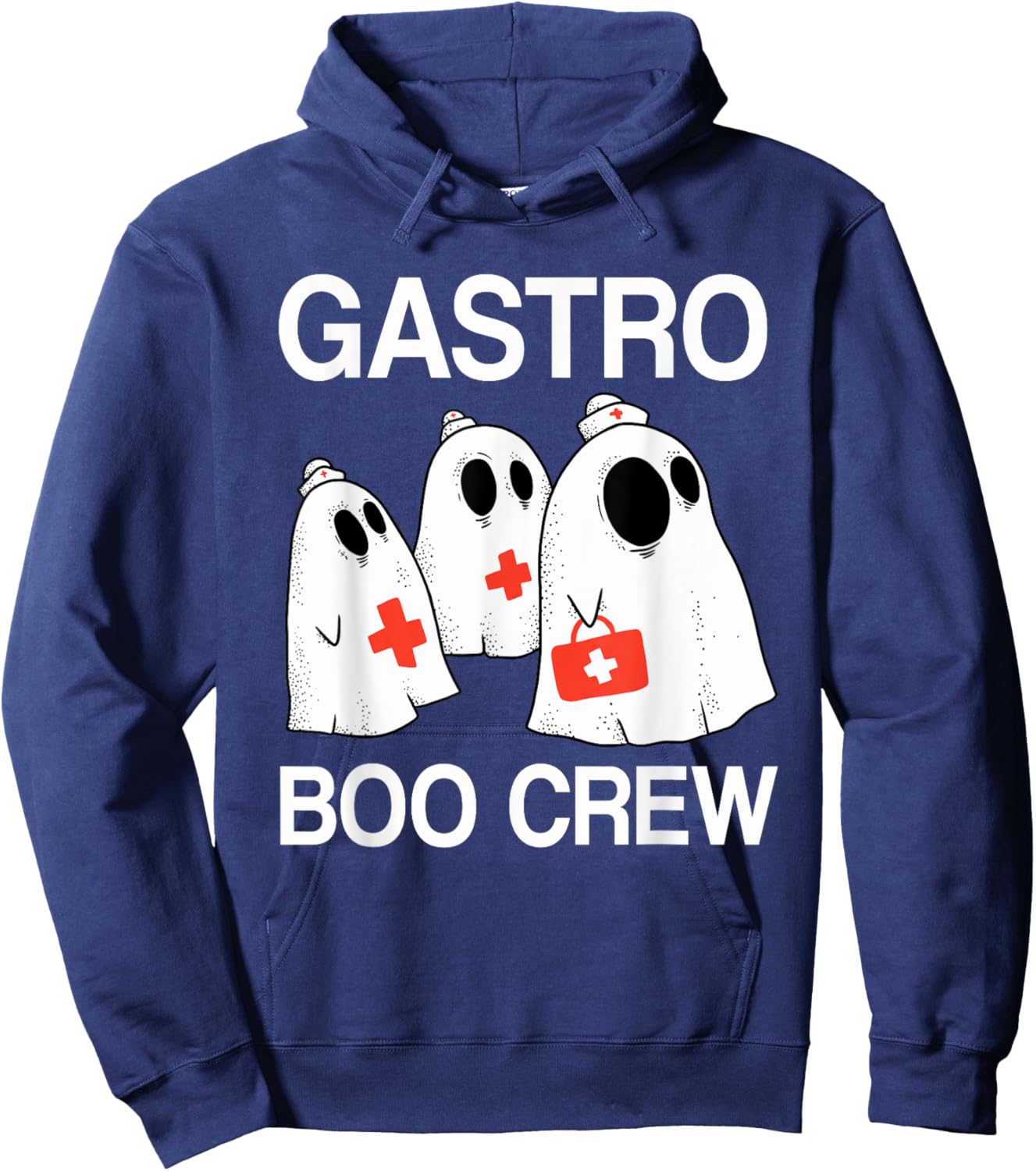 Spooky Gastro Boo Crew Halloween Costume Gi Nurse Hoodie - Hoodie | Navy