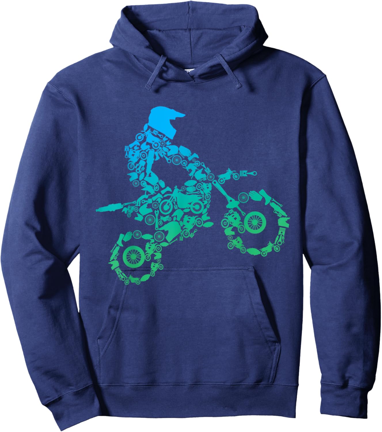 Mechanic's Choice: Dirt Bike Spare Parts MX Rider Men Boys Hoodie - Hoodie | Navy