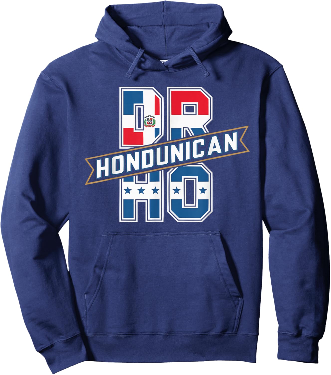 Half Dominican Half Honduran Dominican Republic Honduras Hoodie - Hoodie | Navy