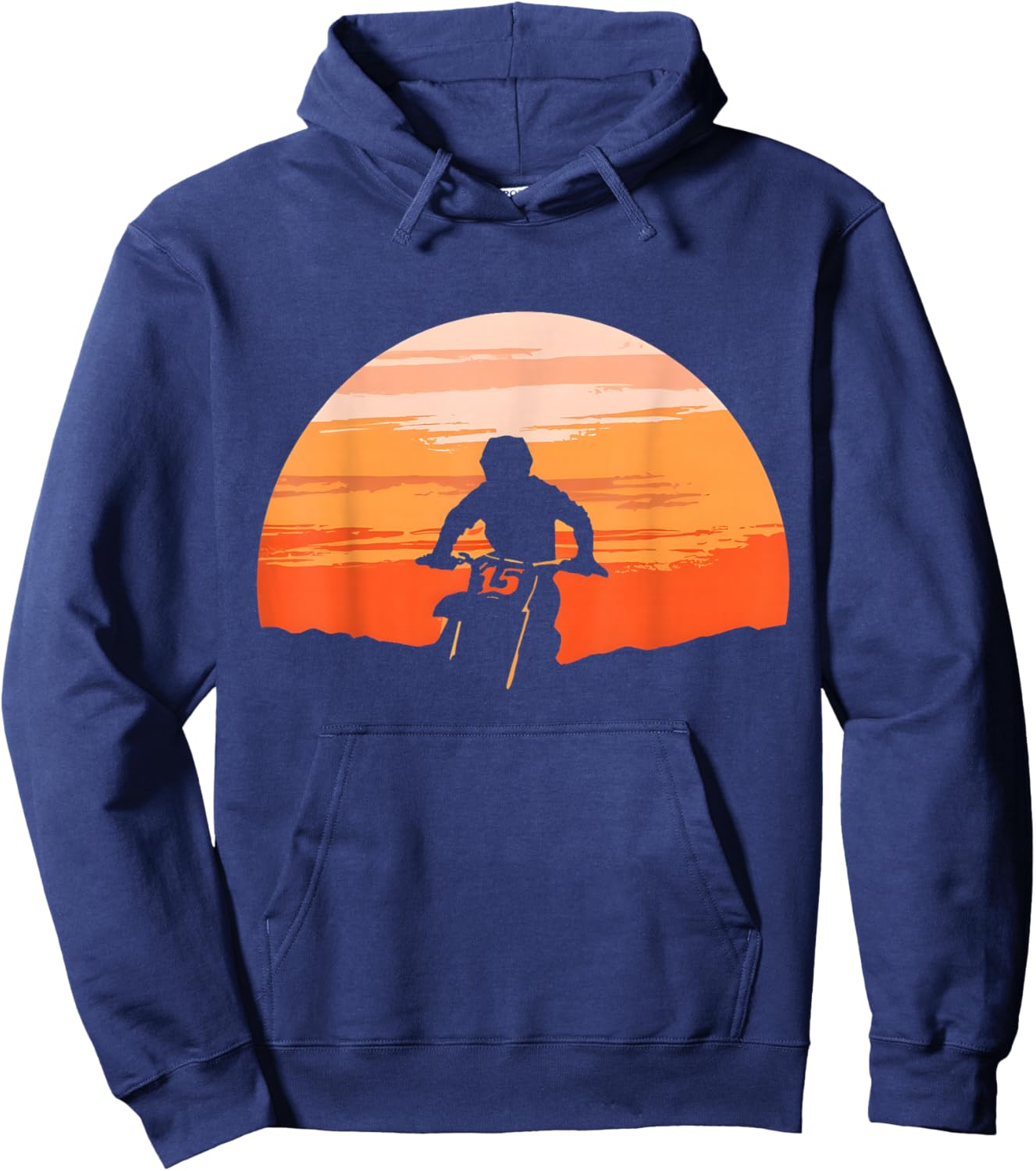 Motocross Dirt Bike Motocross Dirtbike Enduro kids Boys Men Hoodie - Hoodie | Navy