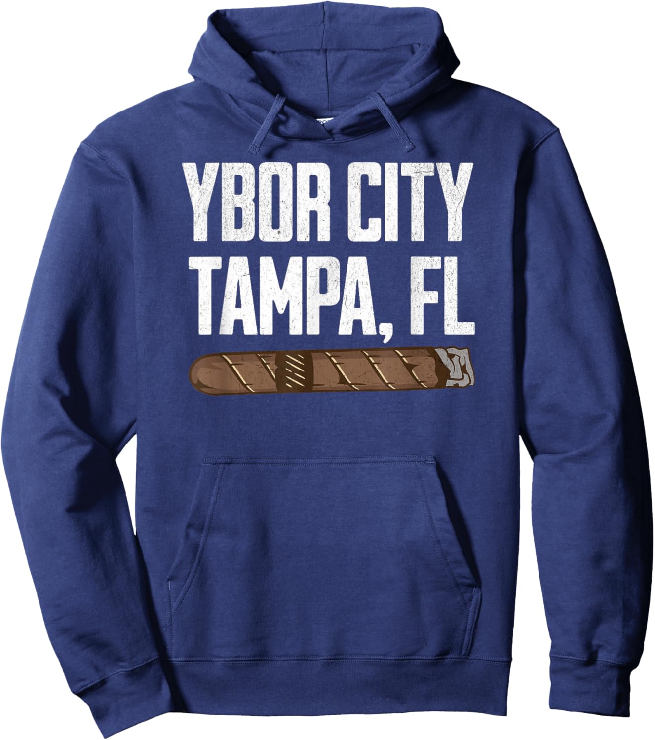 Ybor City Cigar History Tampa Florida City State Souvernir Hoodie - Hoodie | Navy