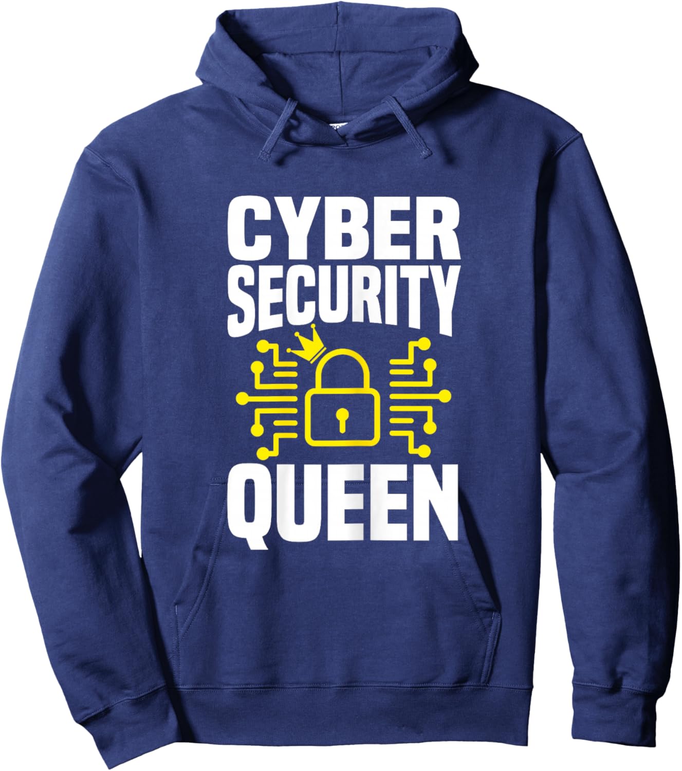 Great Cyber Security Queen Outfit Computer Science Hoodie - Hoodie | Navy