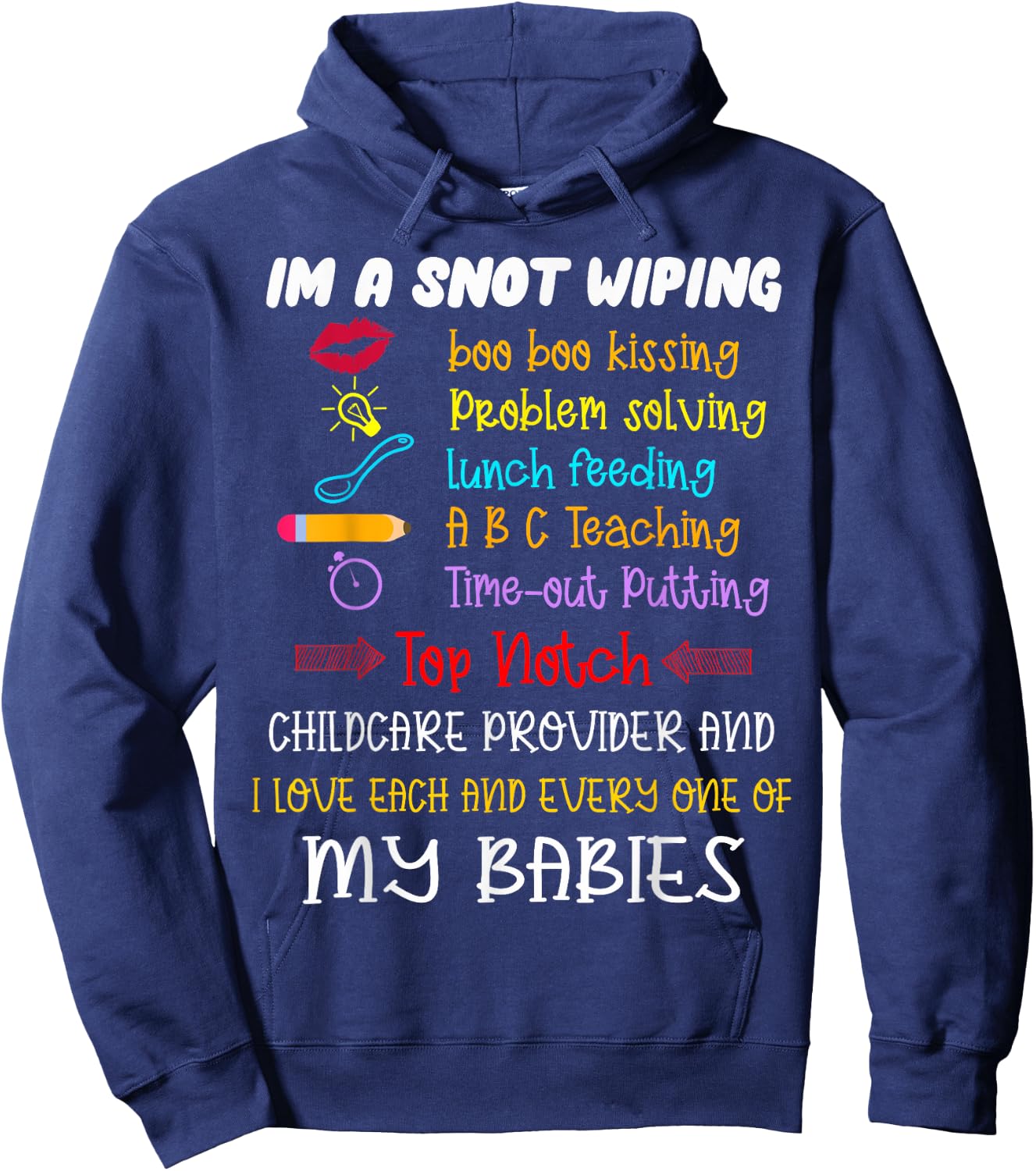 Childcare Provider Teachers Child Care Daycare Provider Hoodie - Hoodie | Navy