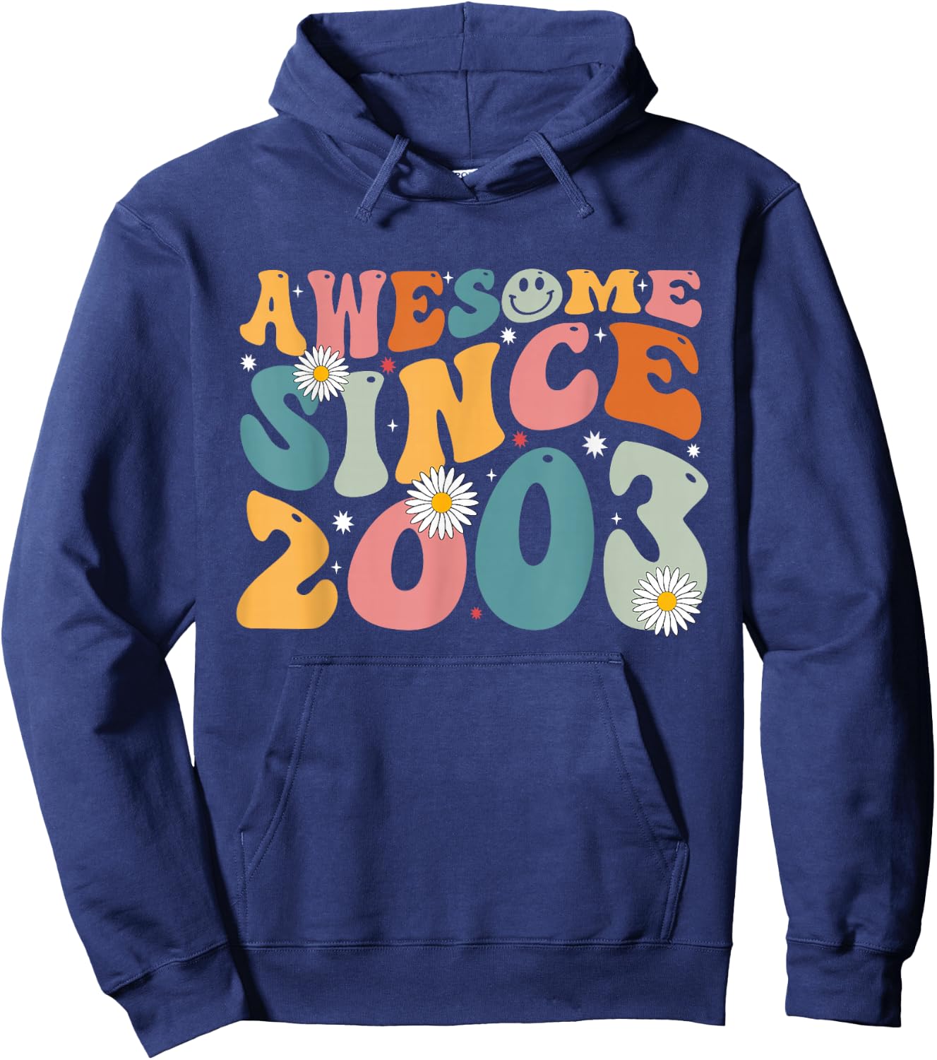 Awesome Since 2003 22nd Birthday Retro Gifts Born in 2003 Hoodie - Hoodie | Navy
