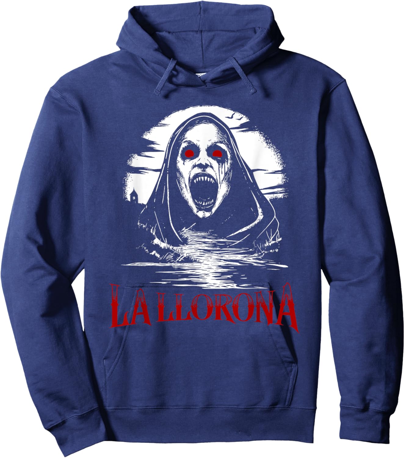 La Llorona Latina American Folk Legend Spooky Creepy Gothic Hoodie - Hoodie | Navy