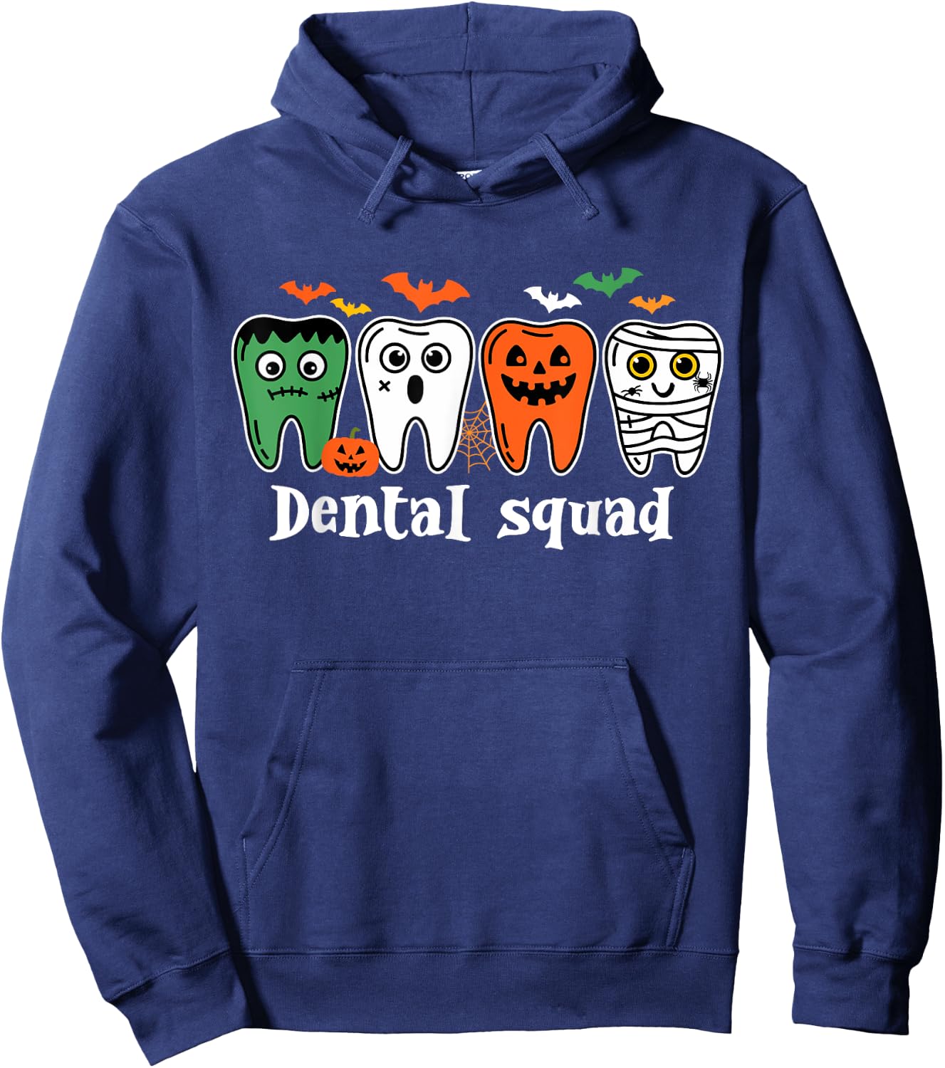 Funny Dental Spooky Squad Costume Denstist Halloween Hoodie - Hoodie | Navy