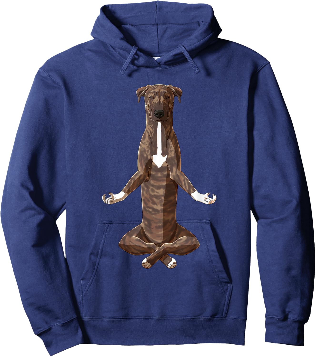Funny Yoga Dog Mountain Cur Men Women Kids Hoodie - Hoodie | Navy