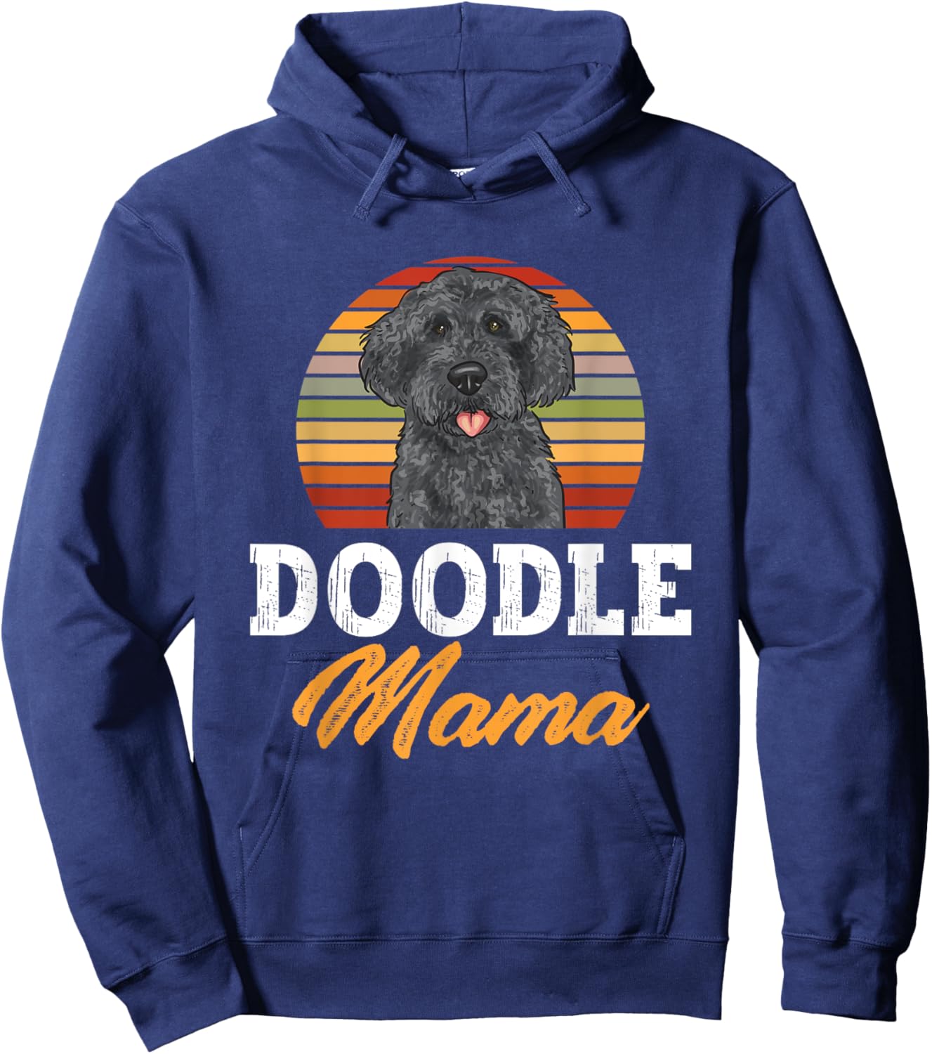 Black Labradoodle Dog Lover Doodle Mama Labradoodle Mom Women Hoodie - Hoodie | Navy