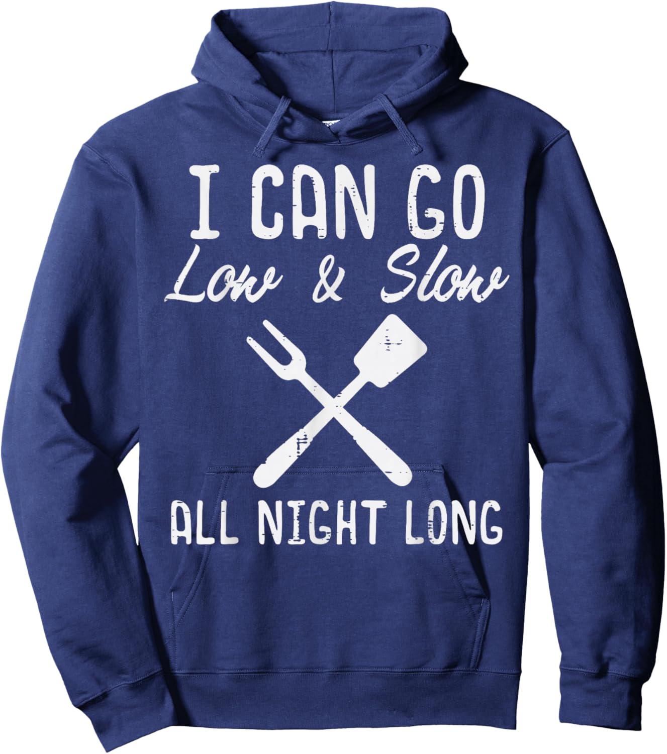 Bbq I Can Go Low Slow Funny Barbecue Grilling Dad Men Women Hoodie - Hoodie | Navy
