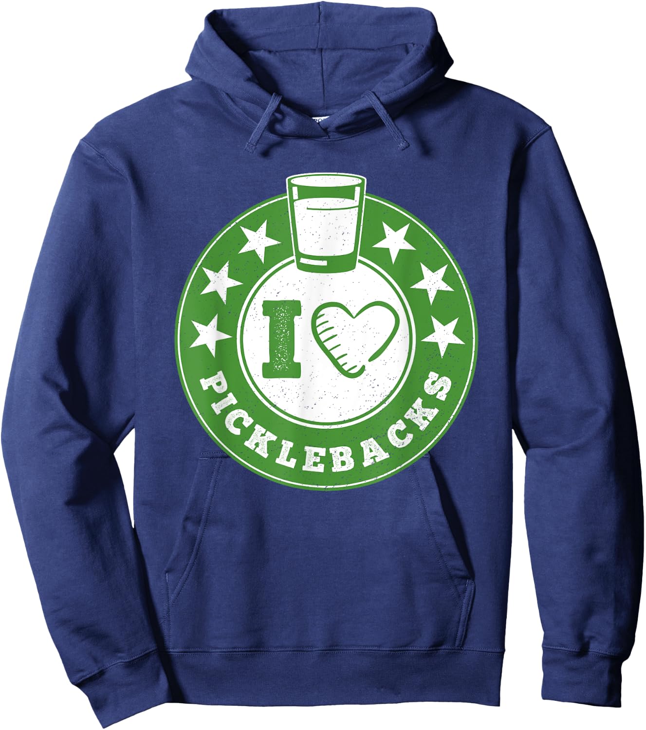 I Love Picklebacks, Funny Pickleback shot Hoodie - Hoodie | Navy