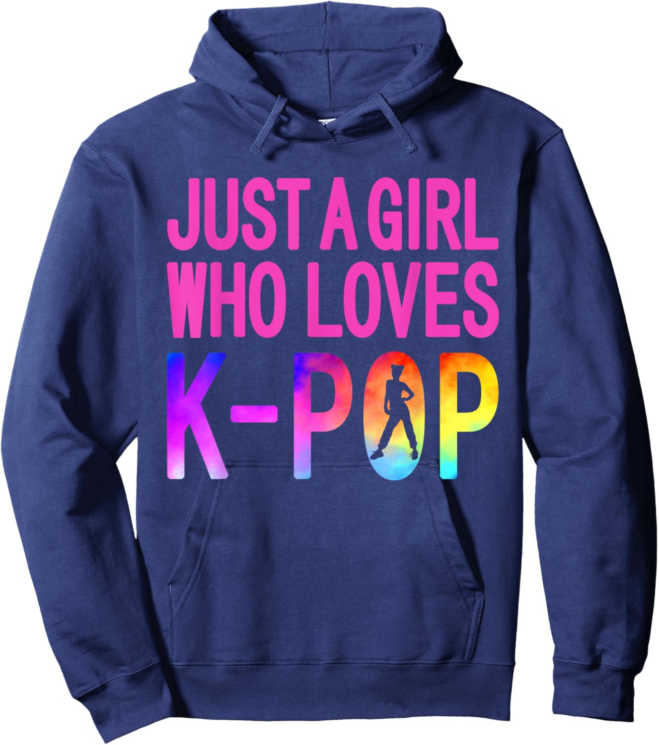 Funny K-Pop Korean Pop Music Lover Fans Boy Band Girls Gifts Hoodie - Hoodie | Navy