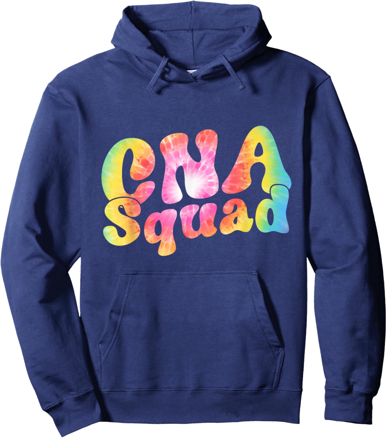 Tie Dye CNA Squad Certified Nurse Assistant Gift Women Men Hoodie - Hoodie | Navy