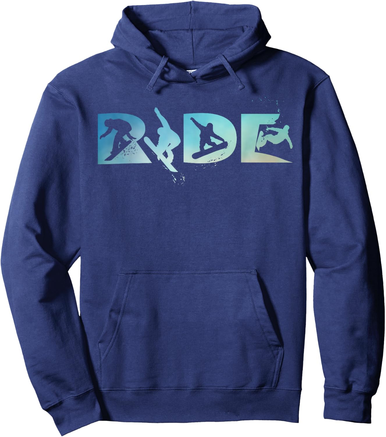 RIDE Snowboarding Funny Snowboard Snowboarder Gift Men Boys Hoodie - Hoodie | Navy