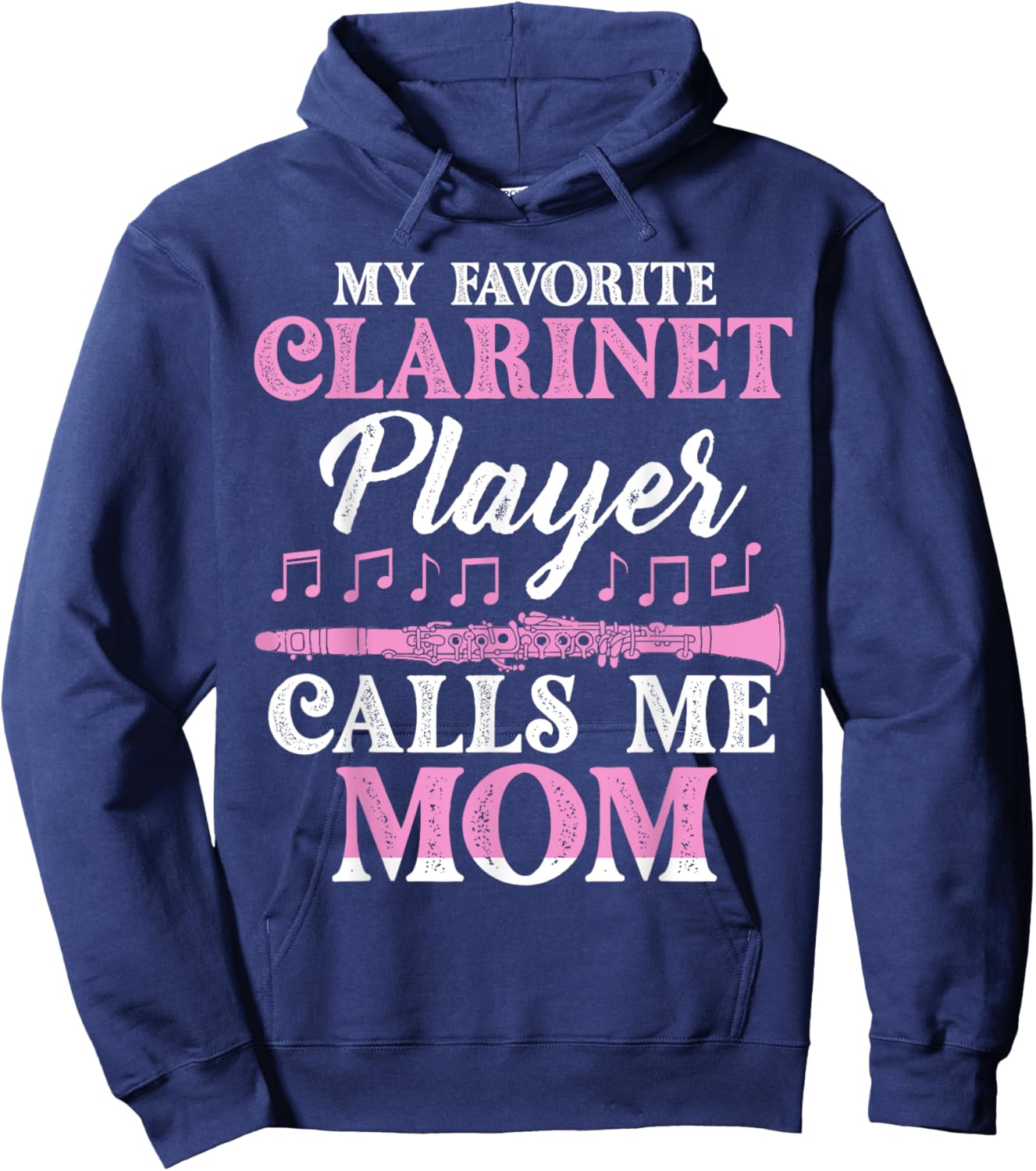 Clarinet Player Mom Musician Expert Music Playing Lover Hoodie - Hoodie | Navy