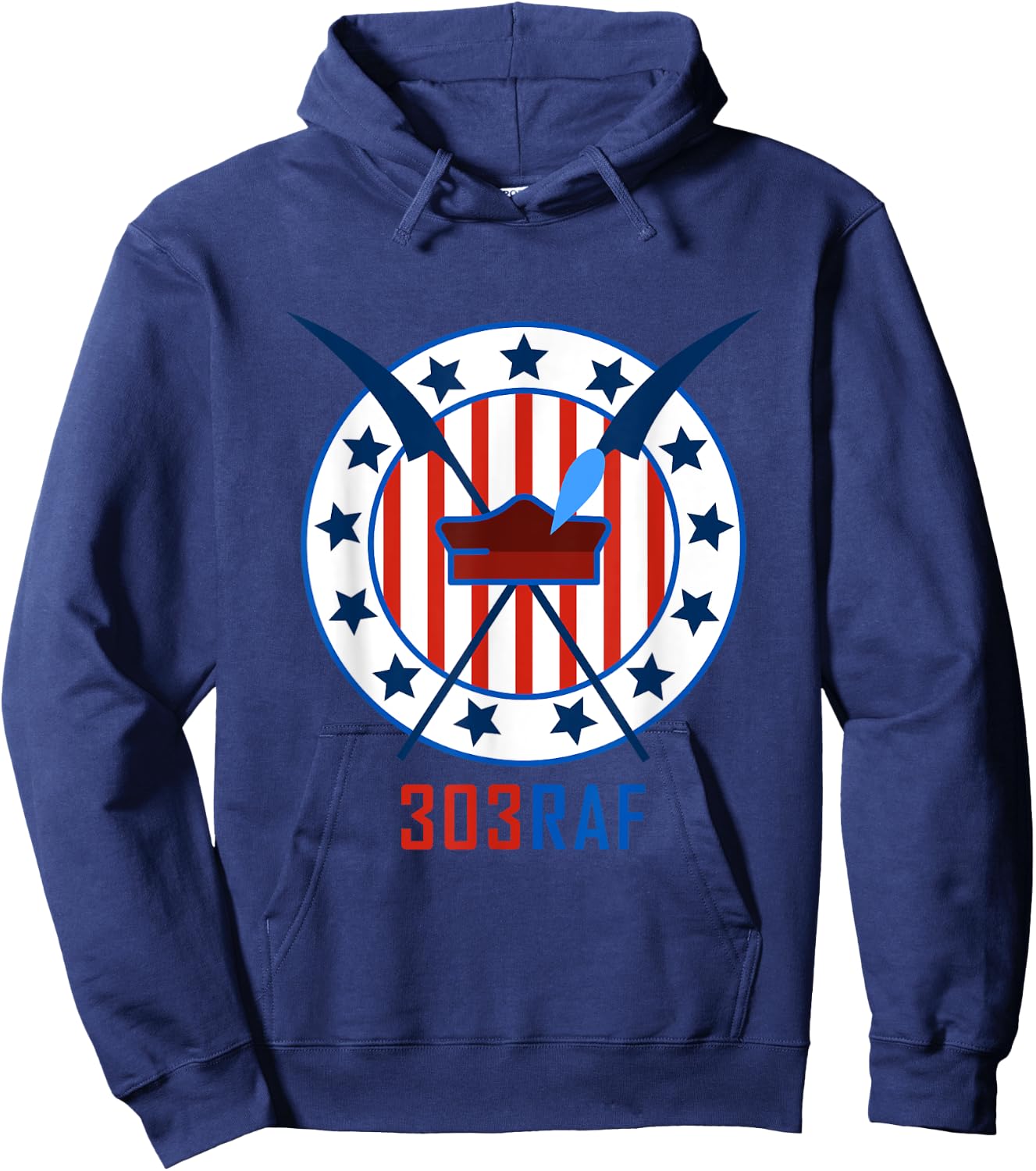 WWII RAF Dywizjon Kosciuszki 303 Poland Spitfire Squad Hoodie - Hoodie | Navy