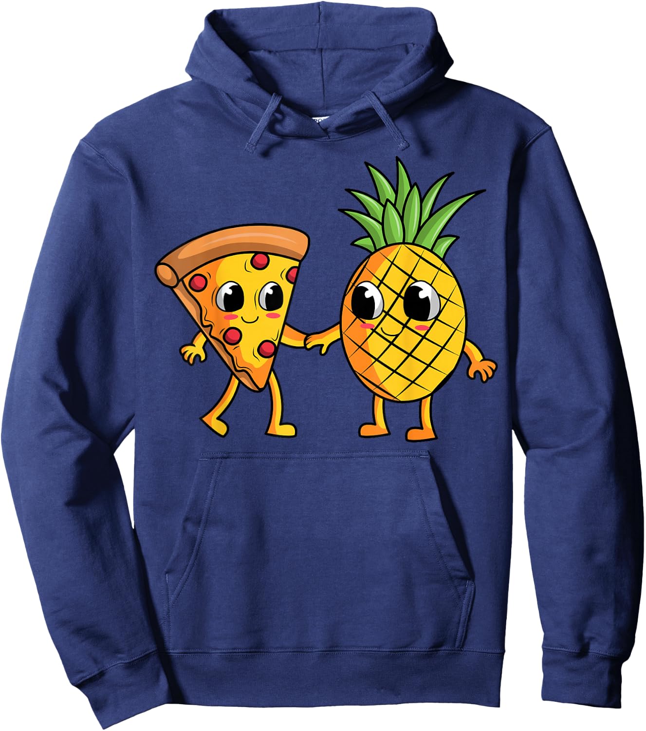 Pineapple Hawaiian Pizza Fan Pizzaiolo Hawaii Pizzeria Hoodie - Hoodie | Navy