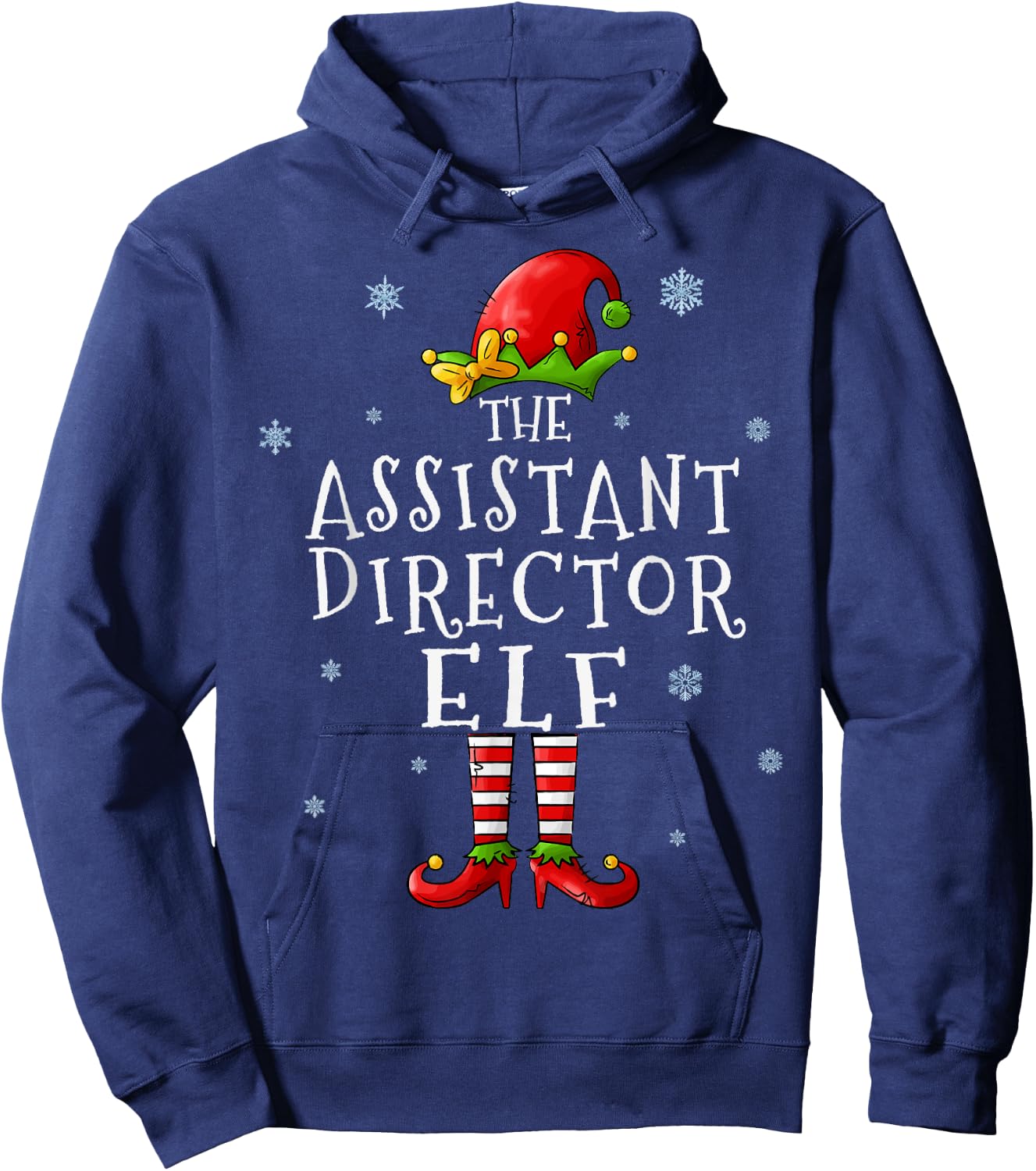 Assistant Director Elf Funny Xmas Groupe Matching Christmas Hoodie - Hoodie | Navy