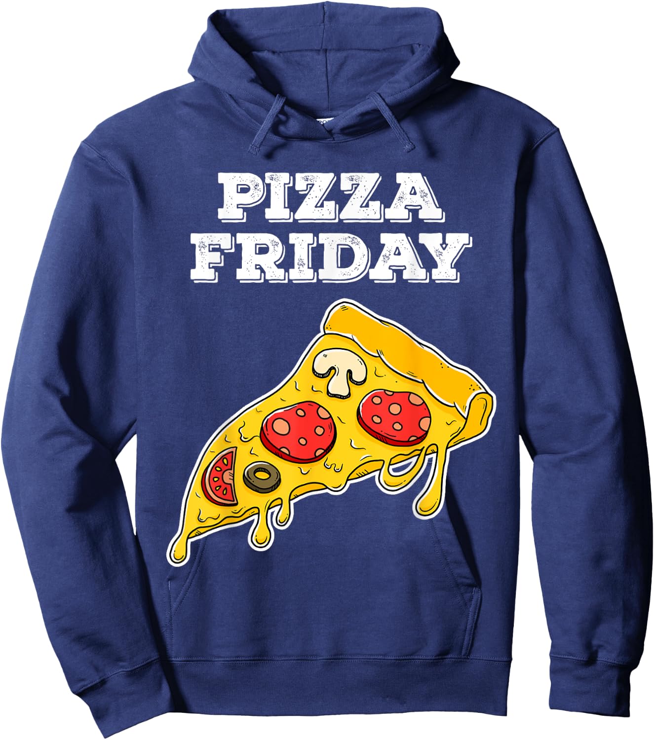 Pizza Friday for cheesy pizza fans Hoodie - Hoodie | Navy